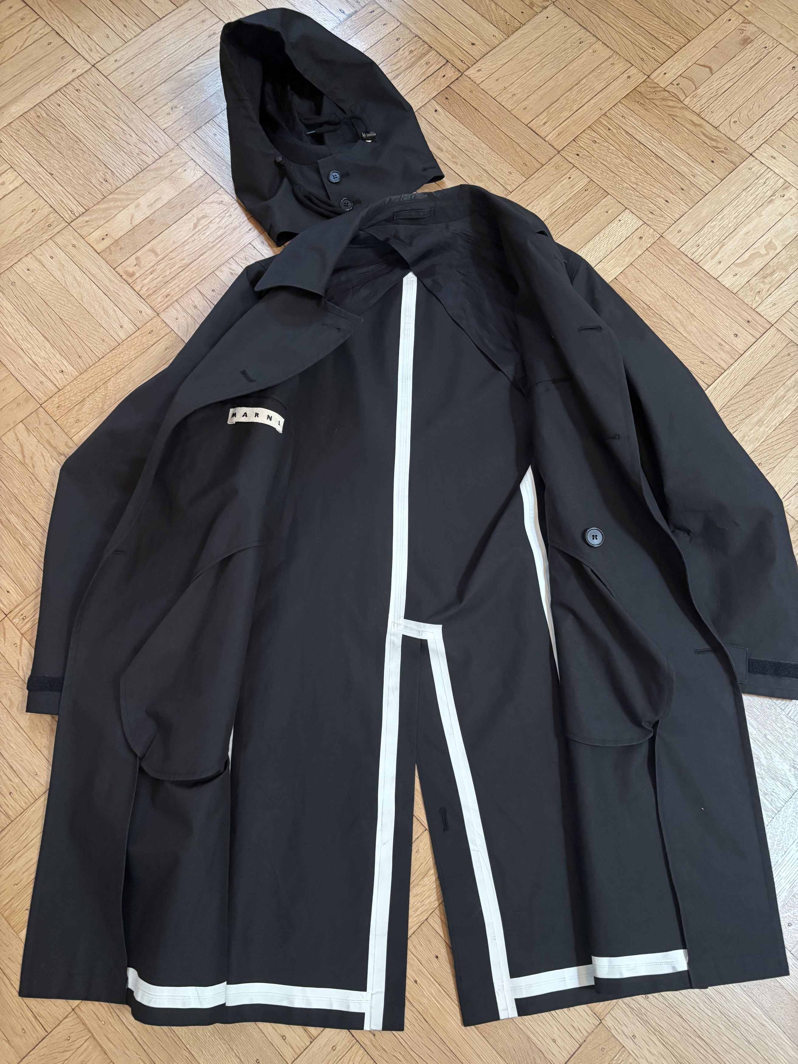 Marni Marni Double Breasted Trench with Detachable Hood Size US S / EU 44-46 / 1 - 5 Thumbnail