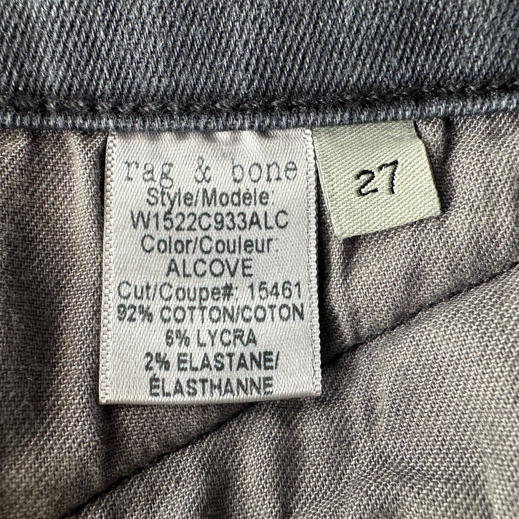 Rag & Bone Rag & Bone Womens 27 Jeans Moto Alcove Skinny Zipper Ankles Size 27" / US 4 / IT 40 - 8 Thumbnail