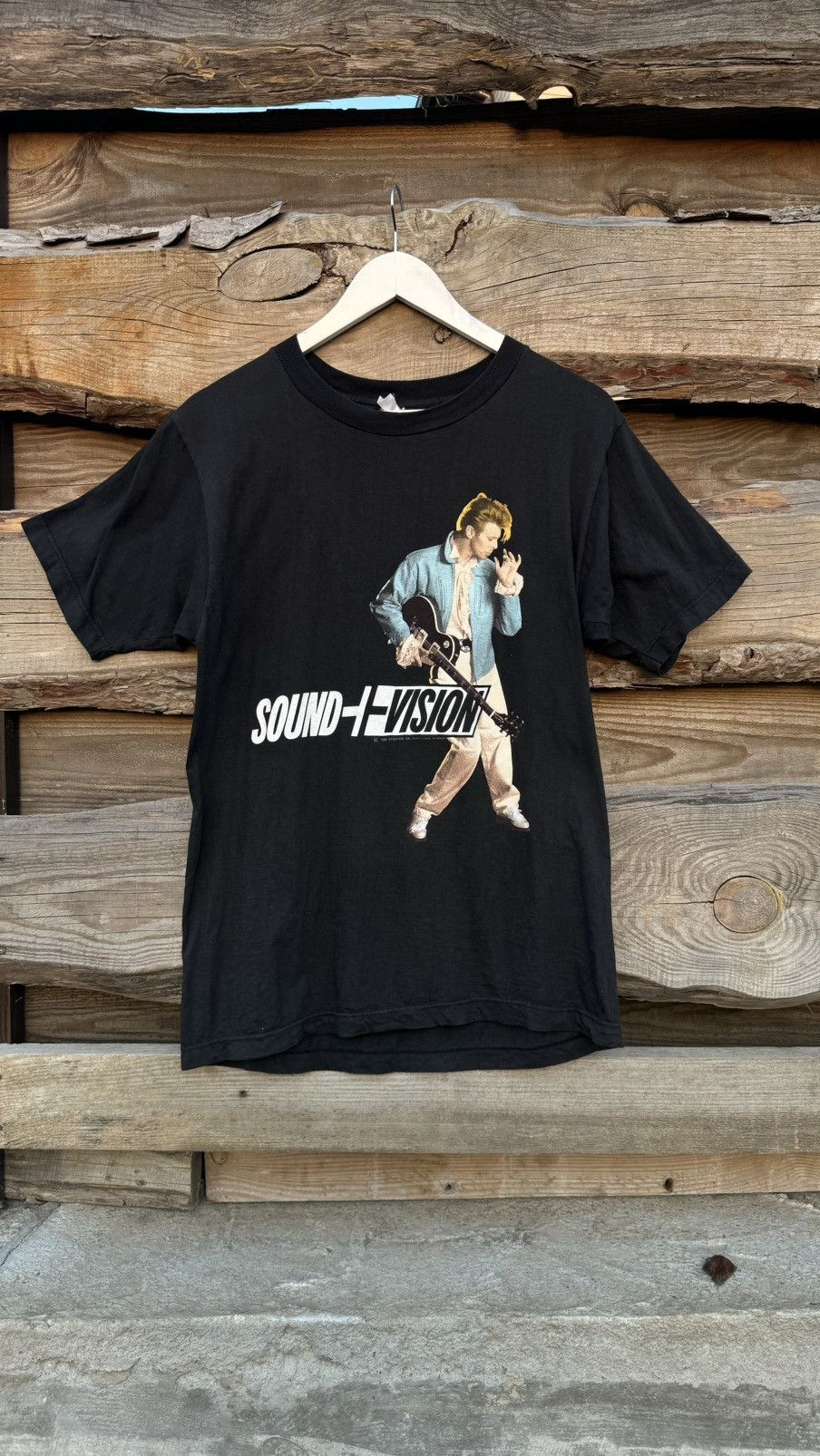 Band Tees × Vintage Vintage 1990 David Bowie Sound Vision Double Tour t-shirt Size US L / EU 52-54 / 3 - 1 Thumbnail