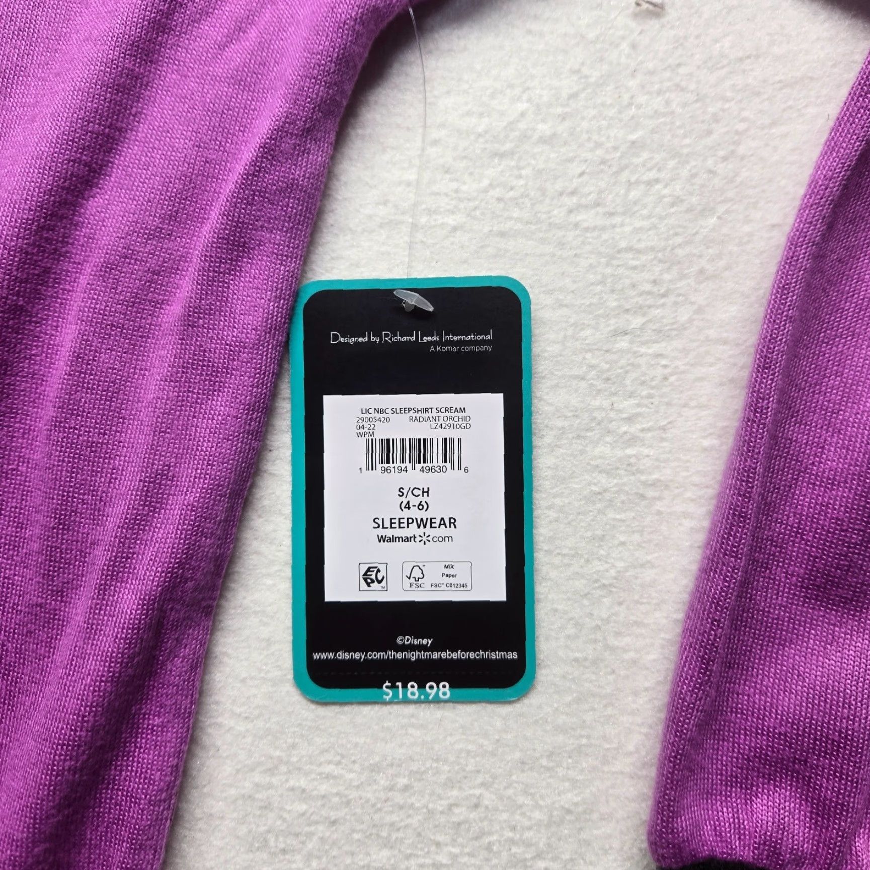 Disney Disney SCREAM QUEEN Shirt Women's S Small Purple Christmas Sleep-shirt Size S / US 4 / IT 40 - 4 Thumbnail