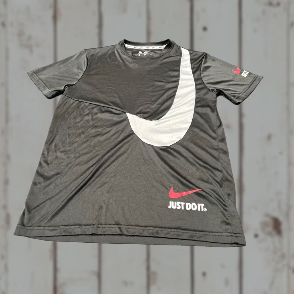 Nike NIKE Just Do It Black T-Shirt Adult Medium Preowned Mens Size US M / EU 48-50 / 2 - 1 Thumbnail