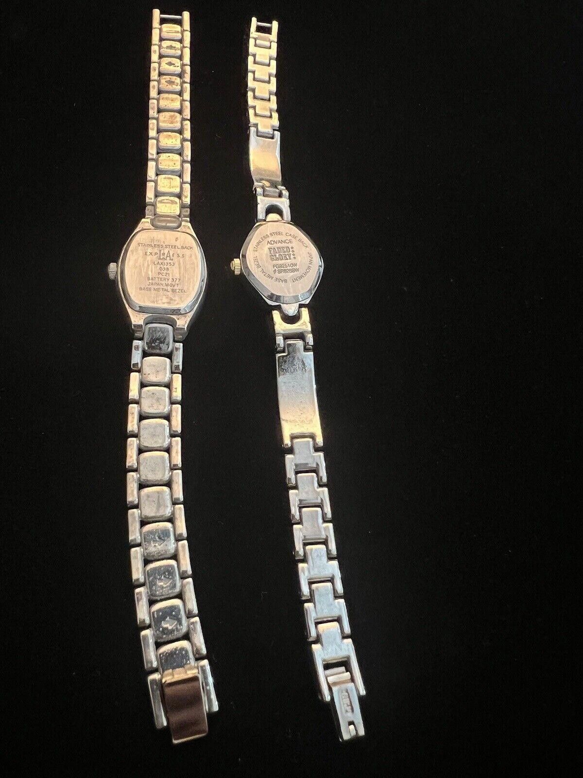 Express 2 Vintage Ladies Watches LA Express & Faded Glory Working Size ONE SIZE - 6 Thumbnail