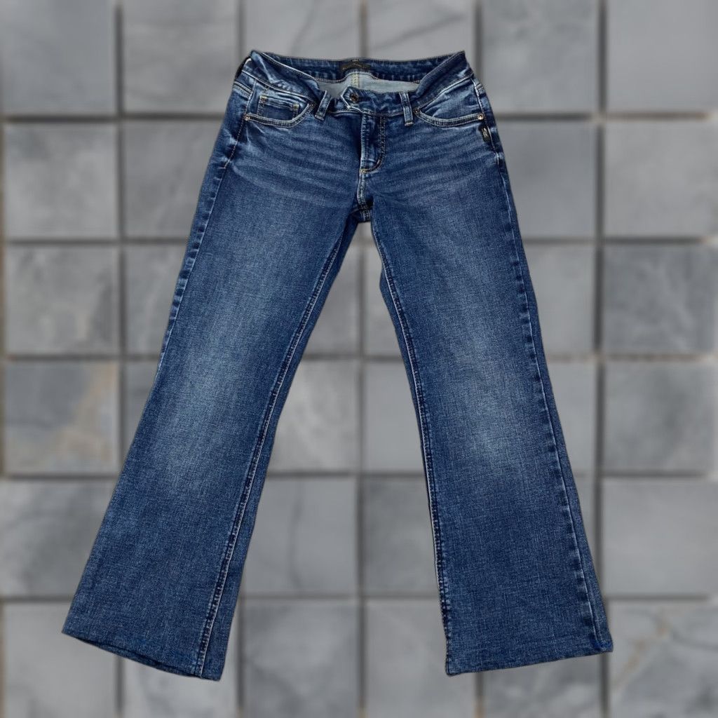 Silver Jeans Co. Silver Jeans Tuesday Slim Boot Womens 30 X 26 Blue Bootcut Stretch Mid Denim Jeans Size 30" / US 8 / IT 44 - 1 Thumbnail