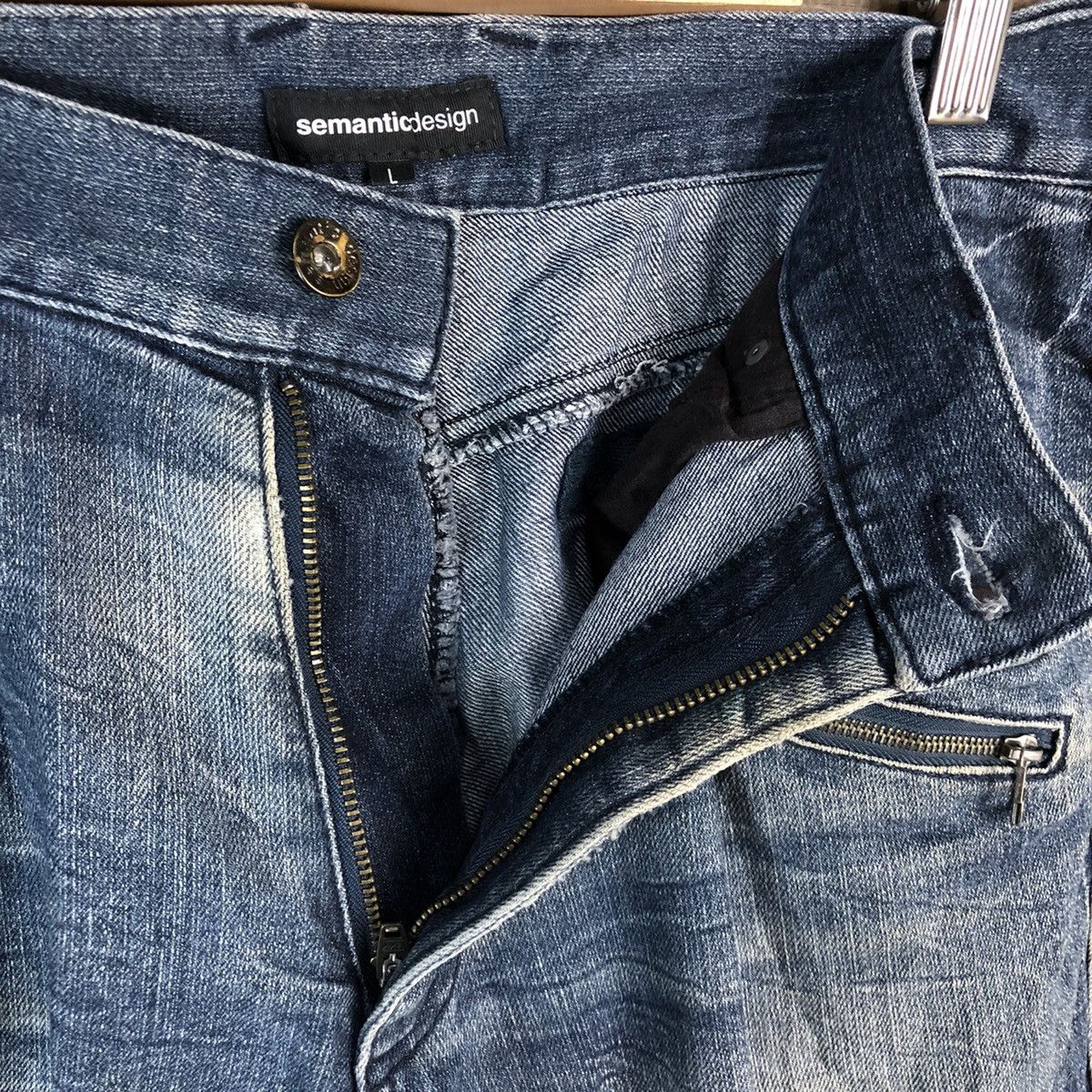 semanticdesign Semantic Design Blue Multipocket denim Pants #A2169 Size US 32 / EU 48 - 14 Thumbnail