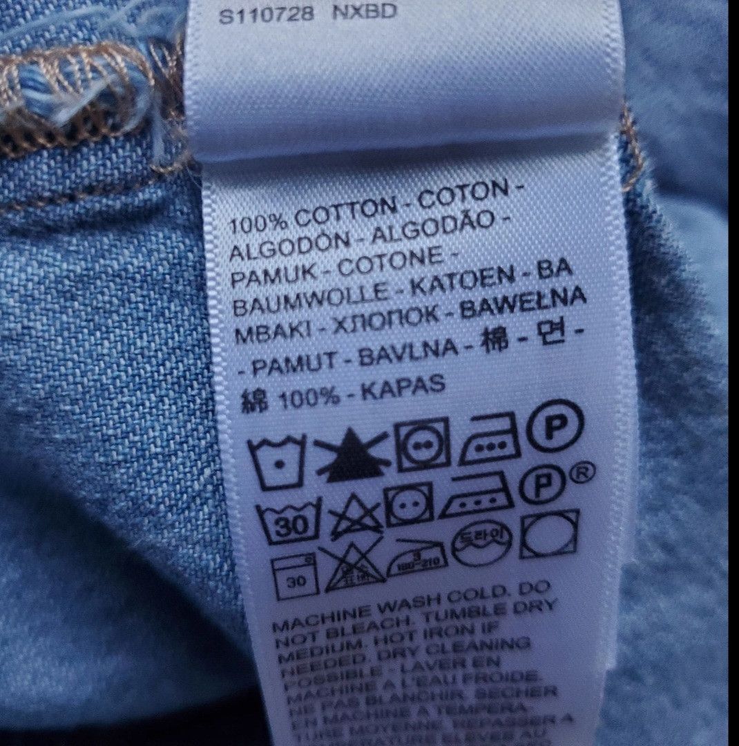 Levi's Levi's Daryn Corset Top Long Sleeve Blue Denim Sz:XXL Size XXL / US 16-18 / IT 52-54 - 6 Thumbnail