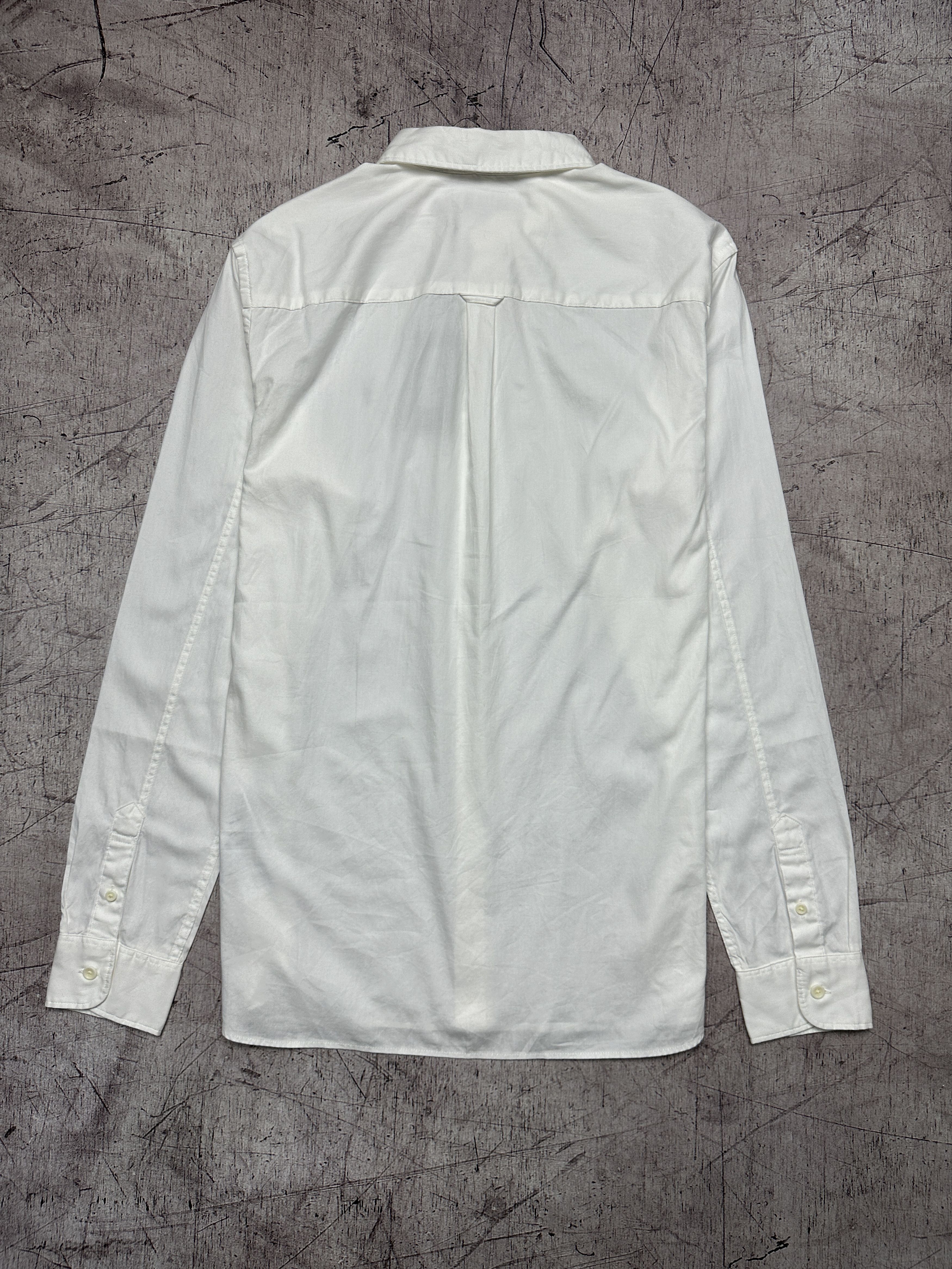Allsaints NEW!! Allsaints Mens Redondo Long Sleeve White Shirt Size US S / EU 44-46 / 1 - 6 Thumbnail