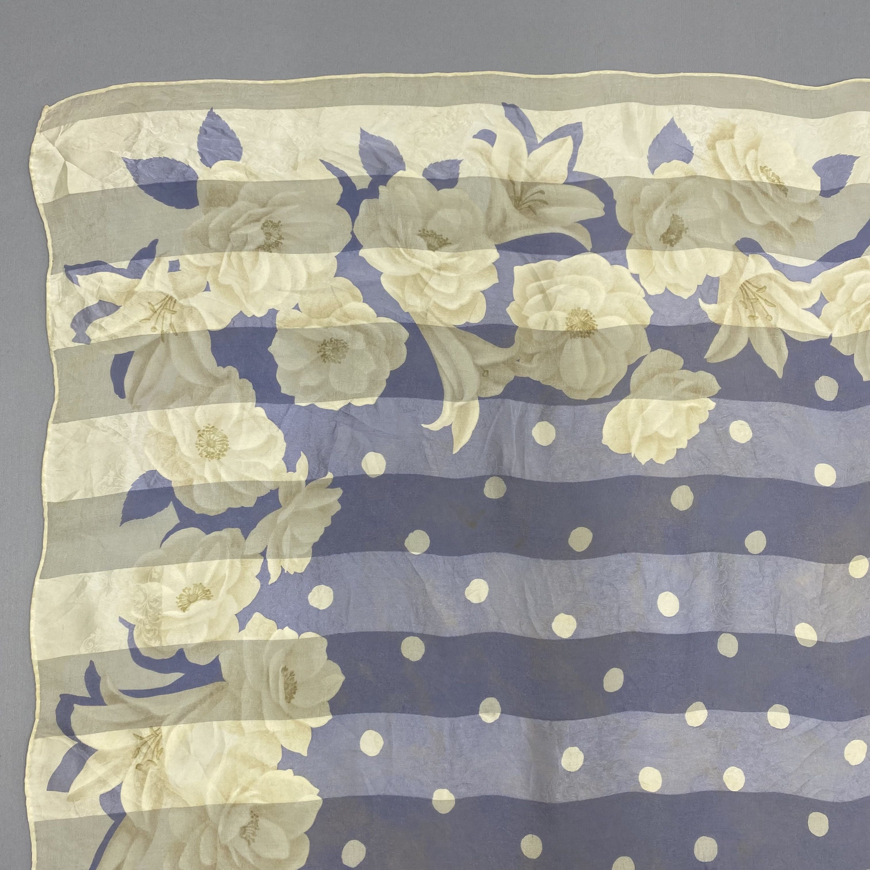 Japanese Brand Vintage Yukisaburo Watanabe SILK Scarf Twill Wraps Scarves Size ONE SIZE - 7 Thumbnail