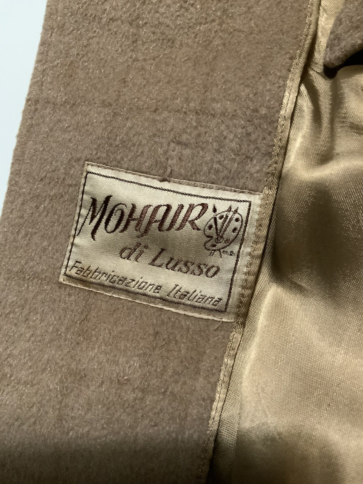 Designer × Vintage Vintage Oxford 100% Mohair Di Lusso Italy Overcoat Coat Size US M / EU 48-50 / 2 - 8 Thumbnail