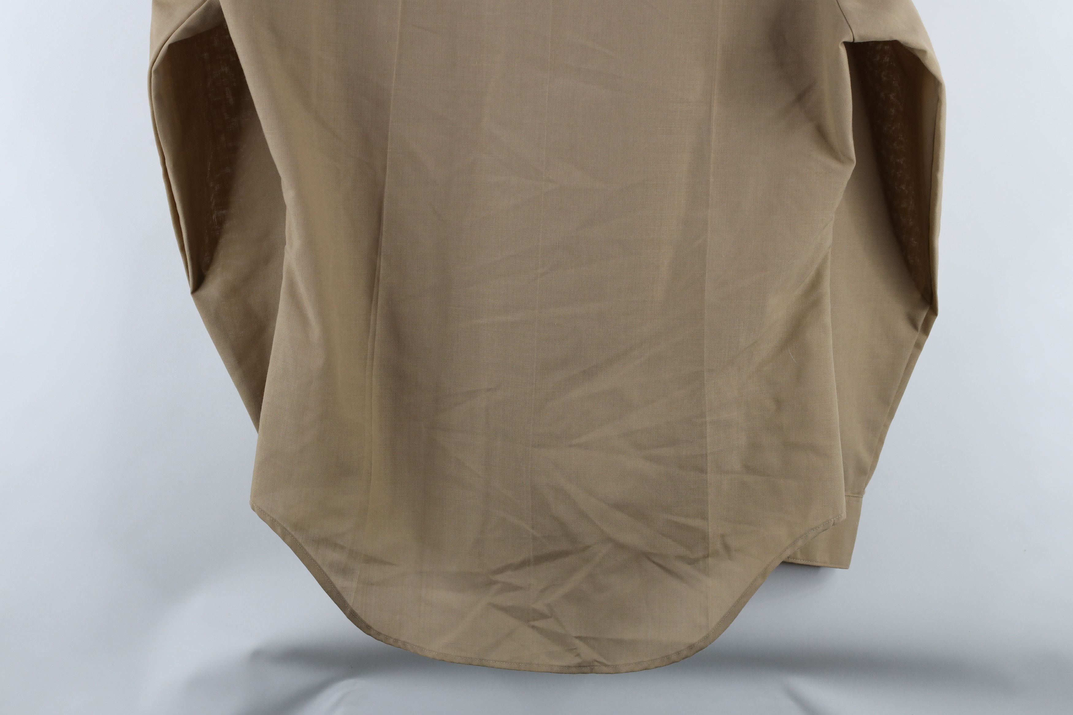 Vintage Vintage 90s Military Long Sleeve Button Shirt Khaki USA Size US M / EU 48-50 / 2 - 12 Thumbnail
