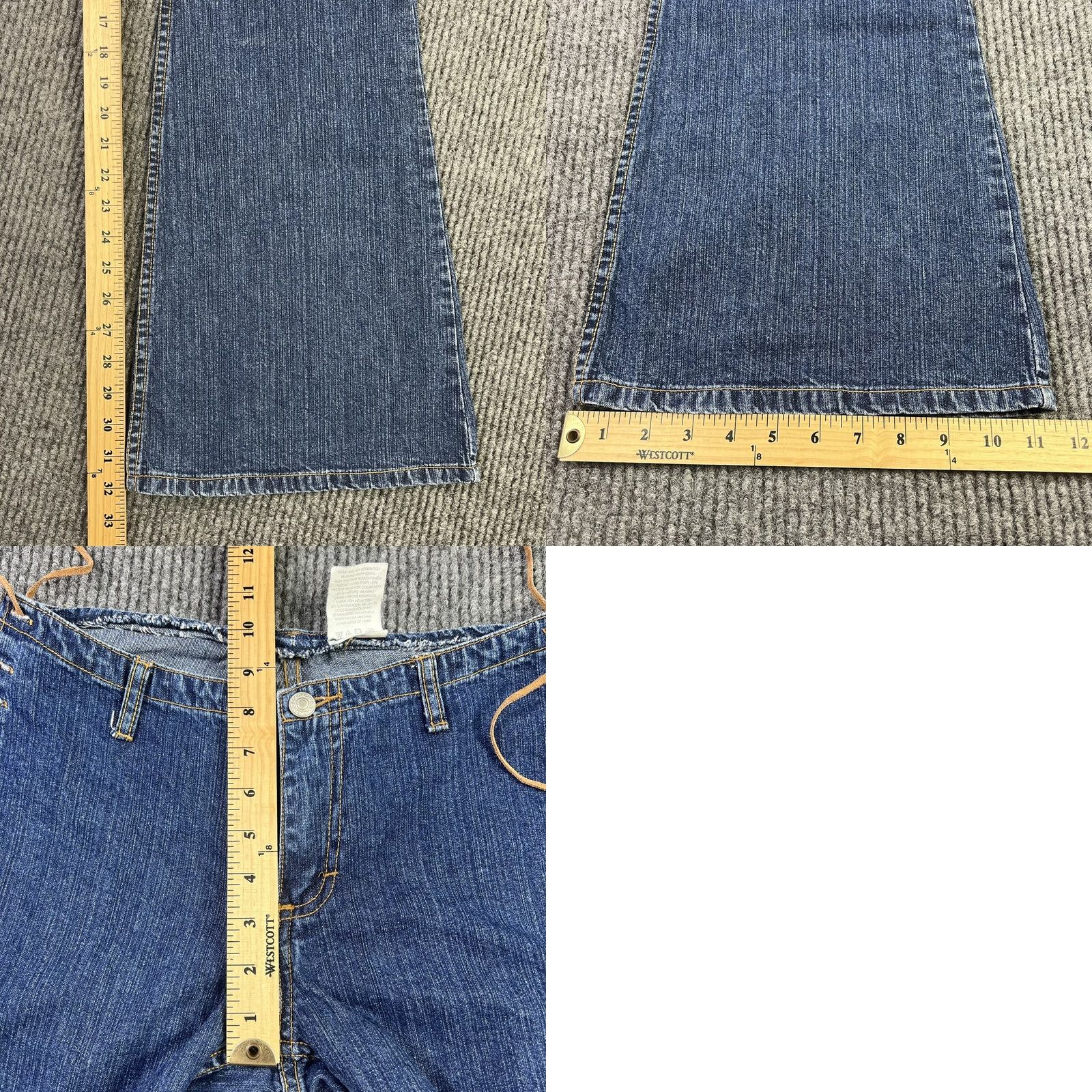 Jordache VINTAGE Jordache Jeans Bootcut Blue Denim Women 7/8 Midrise 32 Inseam 100% Cotton Bell Bottoms Regular Rise Womens Size 7/8 So Cute Size 28" / US 6 / IT 42 - 8 Thumbnail