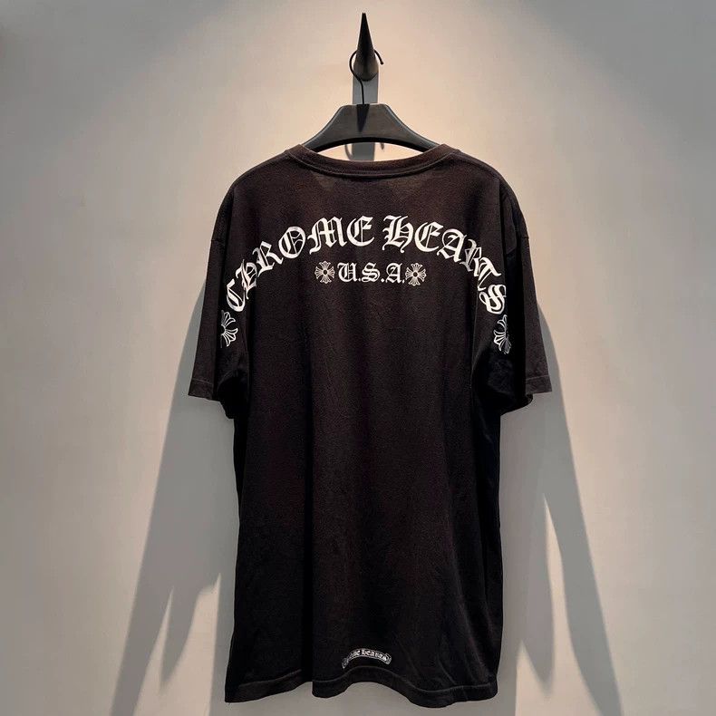 Chrome Hearts Chrome hearts Black back with Sanskrit slogan short sleeve Size US XL / EU 56 / 4 - 2 Thumbnail