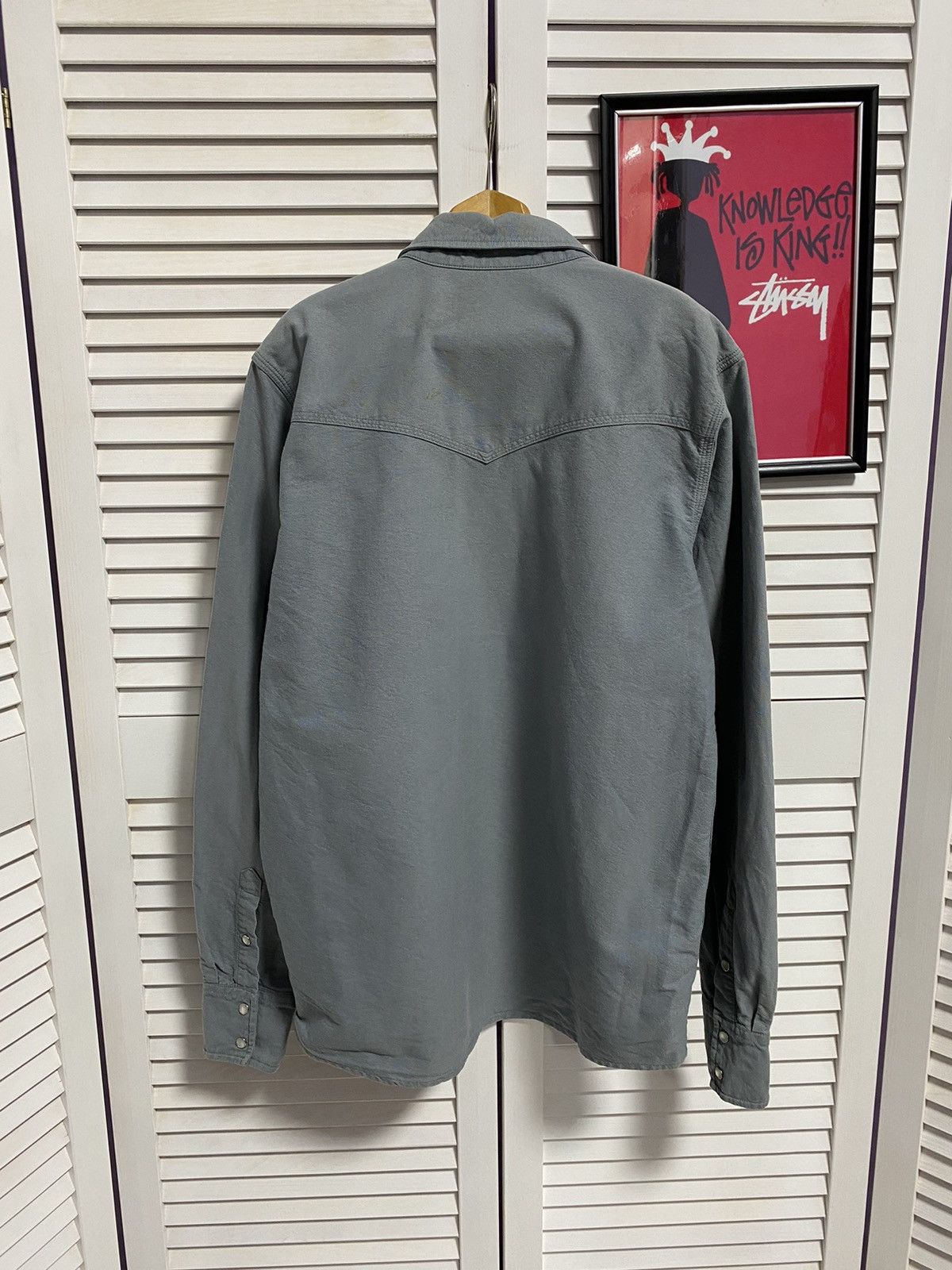 Carhartt × Vintage Vintage Shirt Tee Button Up Carhartt Overshirt Leather Logo Size US M / EU 48-50 / 2 - 8 Thumbnail