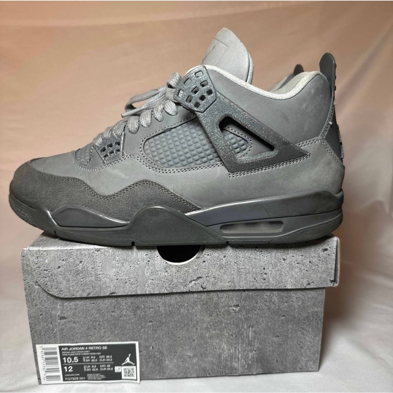 Jordan Brand × Nike Size 10.5 Nike Air Jordan 4 Retro SE Wet Cement Men's Shoes Size US 10.5 / EU 43-44 - 9 Thumbnail