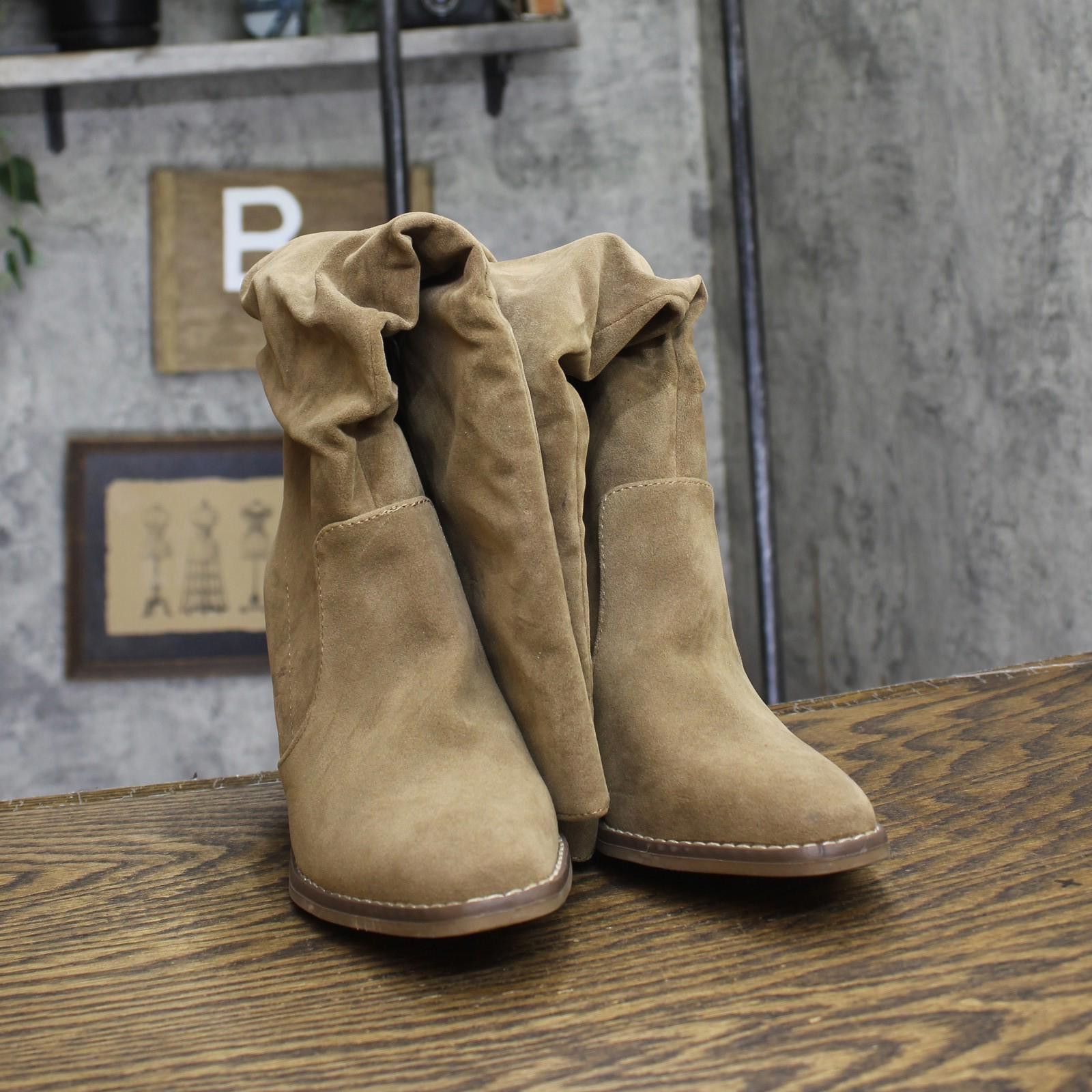 Other Nwt Universal Thread Dress Boots 88098579 Taupe Brown 6m Size US 6 / IT 36 - 4 Thumbnail