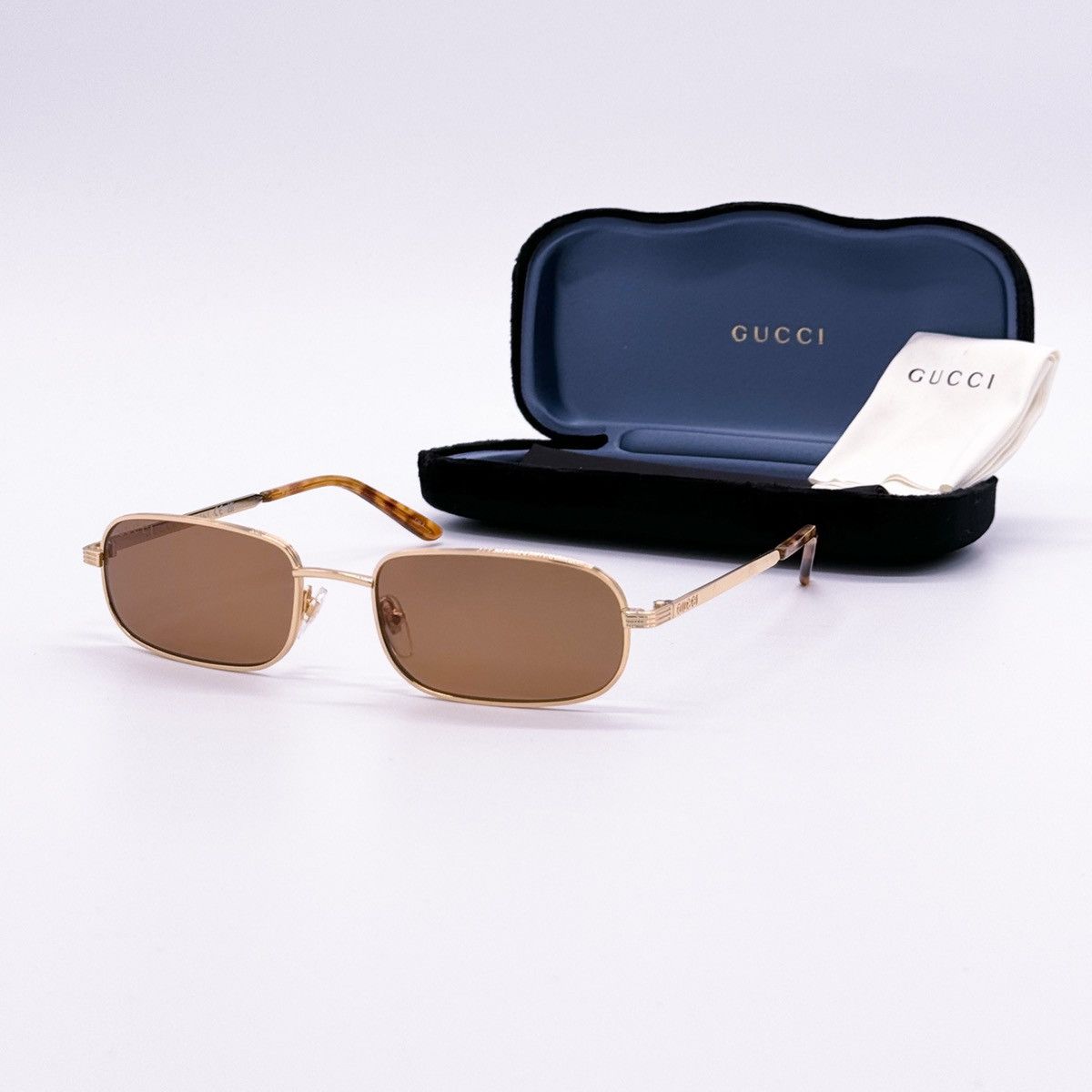 image of New Gucci Gg1457S 002 Square Unisex Sunglasses in Brown, Women's