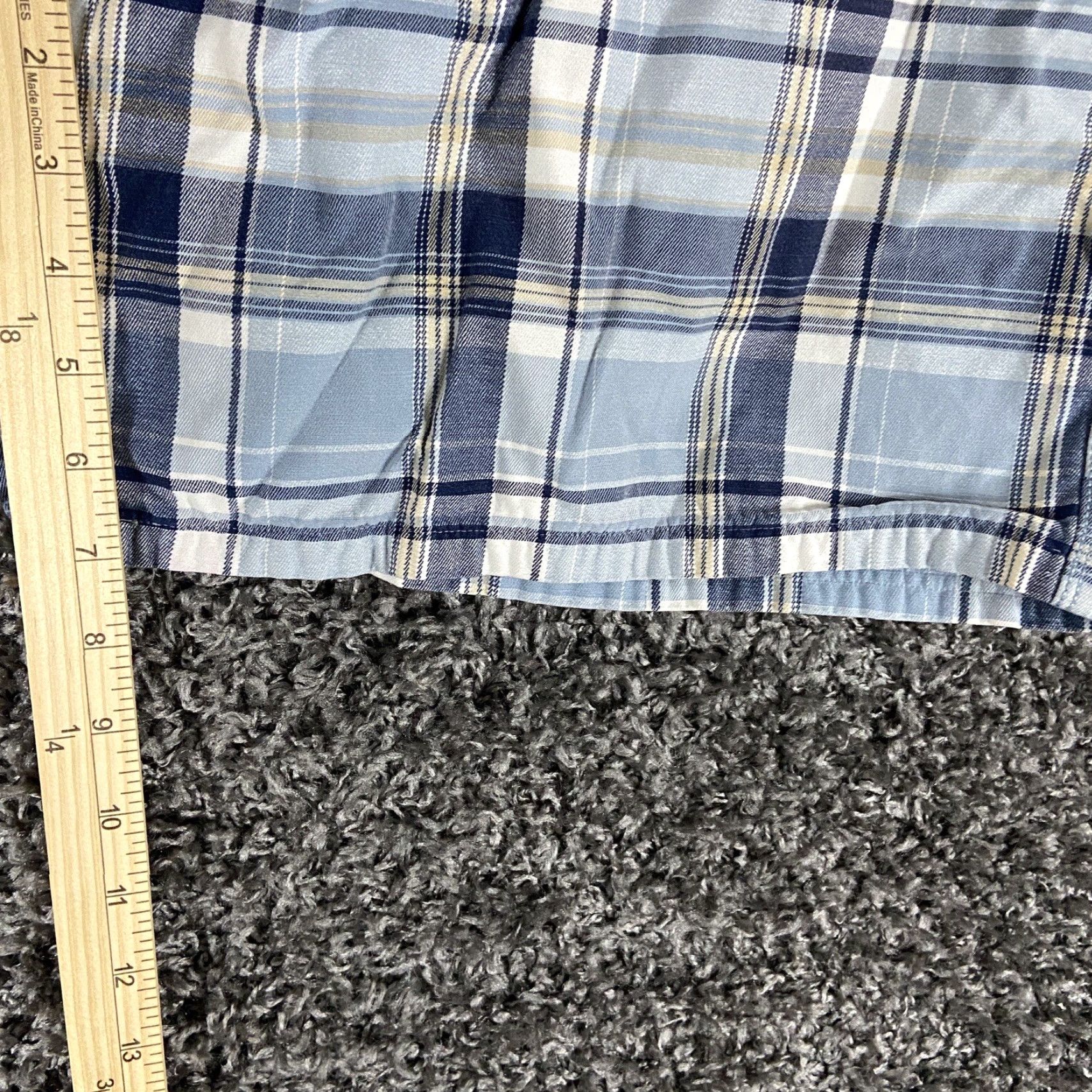 Timberland TIMBERLAND PLAID SHORTS Men 38 Blue White Chino Cotton Regular Season Colorful Size US 38 / EU 54 - 7 Thumbnail