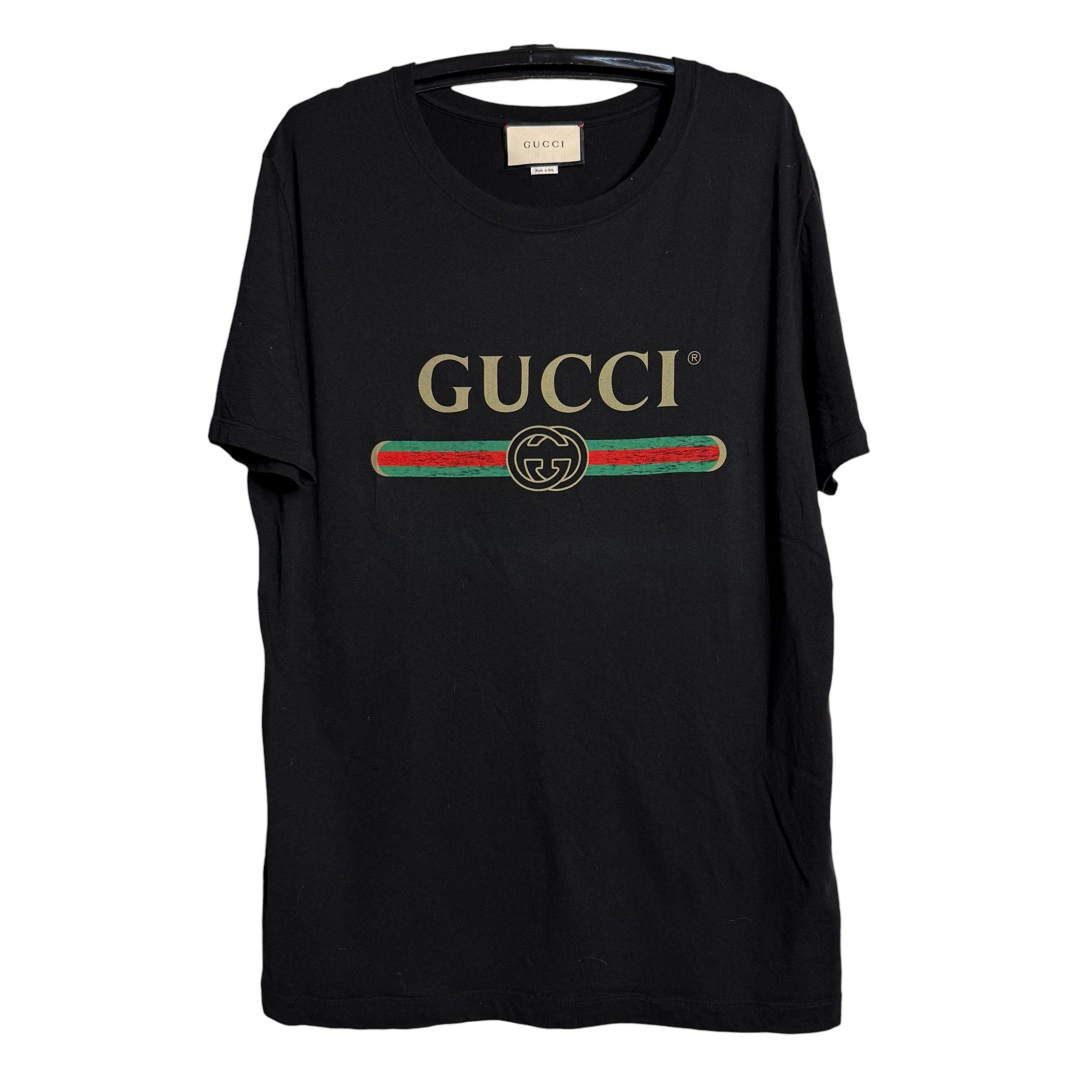 Gucci 🔥RARE🔥Gucci Spellout Logo Oversized T-shirt Size US M / EU 48-50 / 2 - 1 Thumbnail