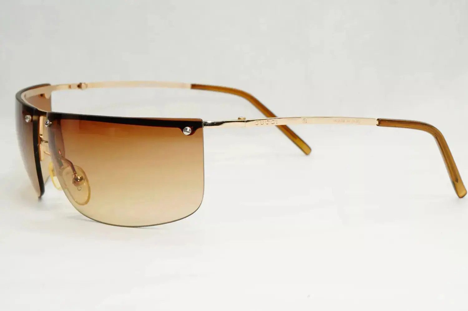 Gucci × Tom Ford × Vintage GUCCI Sunglasses Shield Wrap Rimless Ski Mask Tom Ford Era Size ONE SIZE - 4 Thumbnail