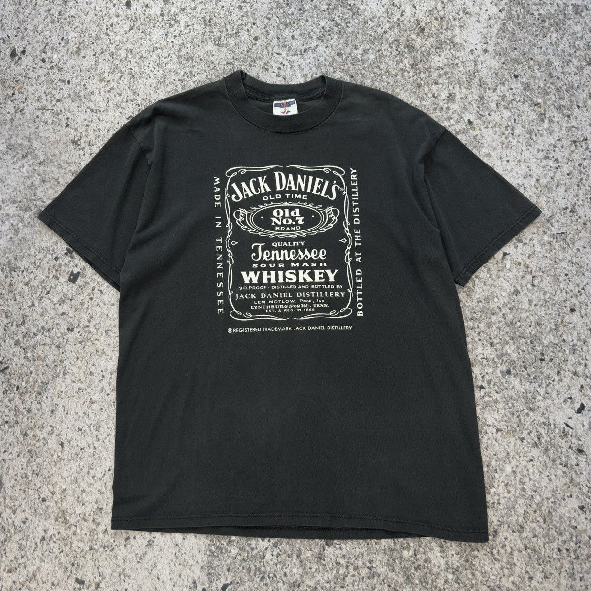 Vintage Vintage Faded Jack Daniels Whiskey Tee ERD Grunge Thrashed Size US L / EU 52-54 / 3 - 8 Thumbnail
