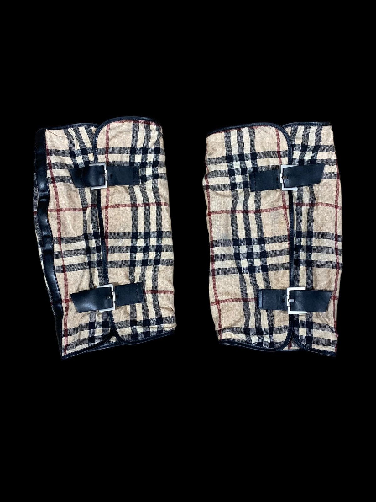 Burberry × Vintage Y2K Burberry Novacheck Buckle Riding Boots Size 37.5 Size US 7.5 / IT 37.5 - 6 Thumbnail