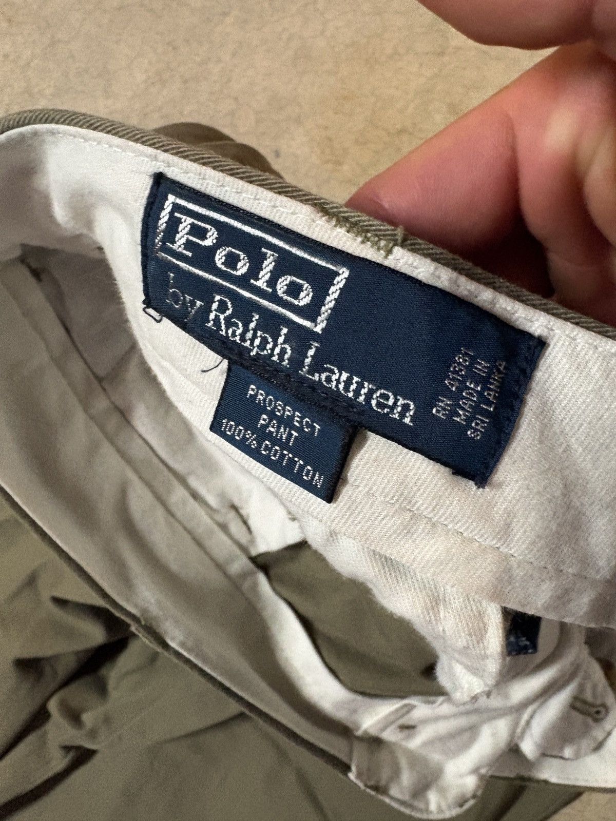Polo Ralph Lauren VTG 90s Polo Ralph Lauren Prospect Cotton Pants Moss Green Size US 36 / EU 52 - 5 Thumbnail