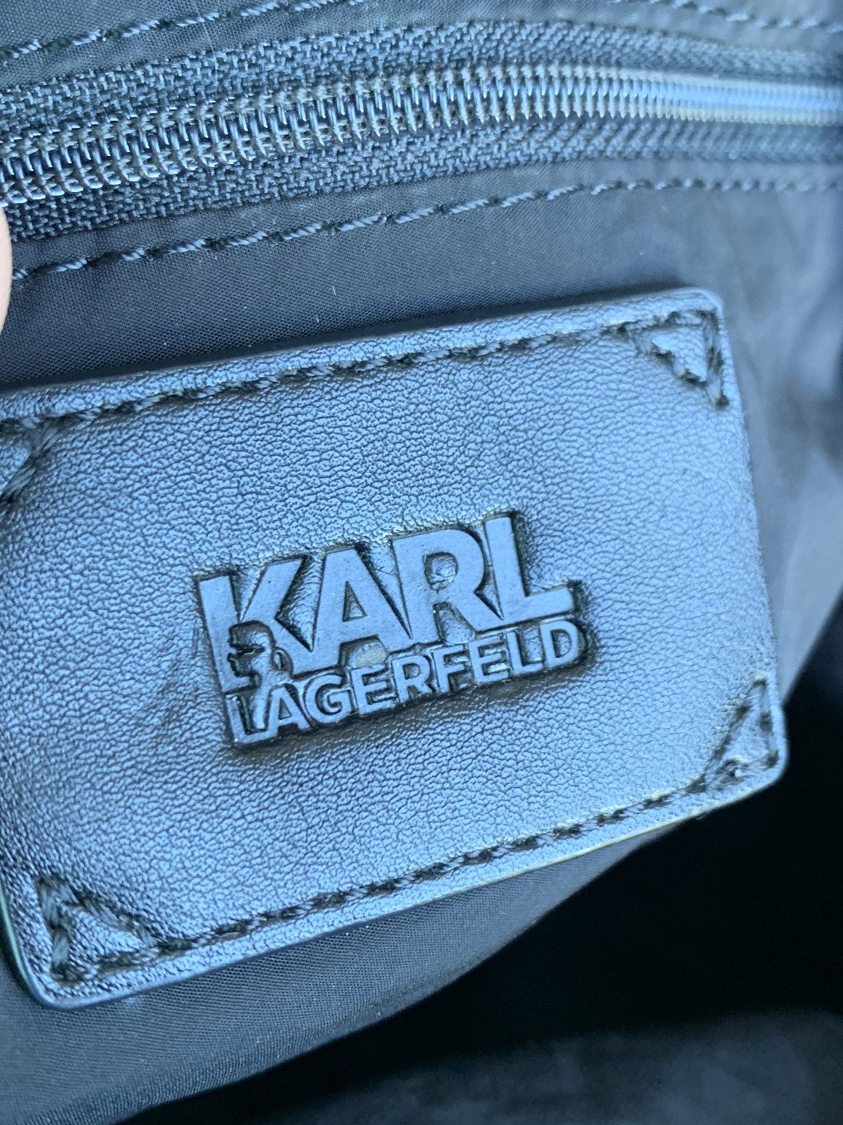 Karl Lagerfeld K/ikonik Monogram Nylon Tote Bag Size ONE SIZE - 10 Thumbnail