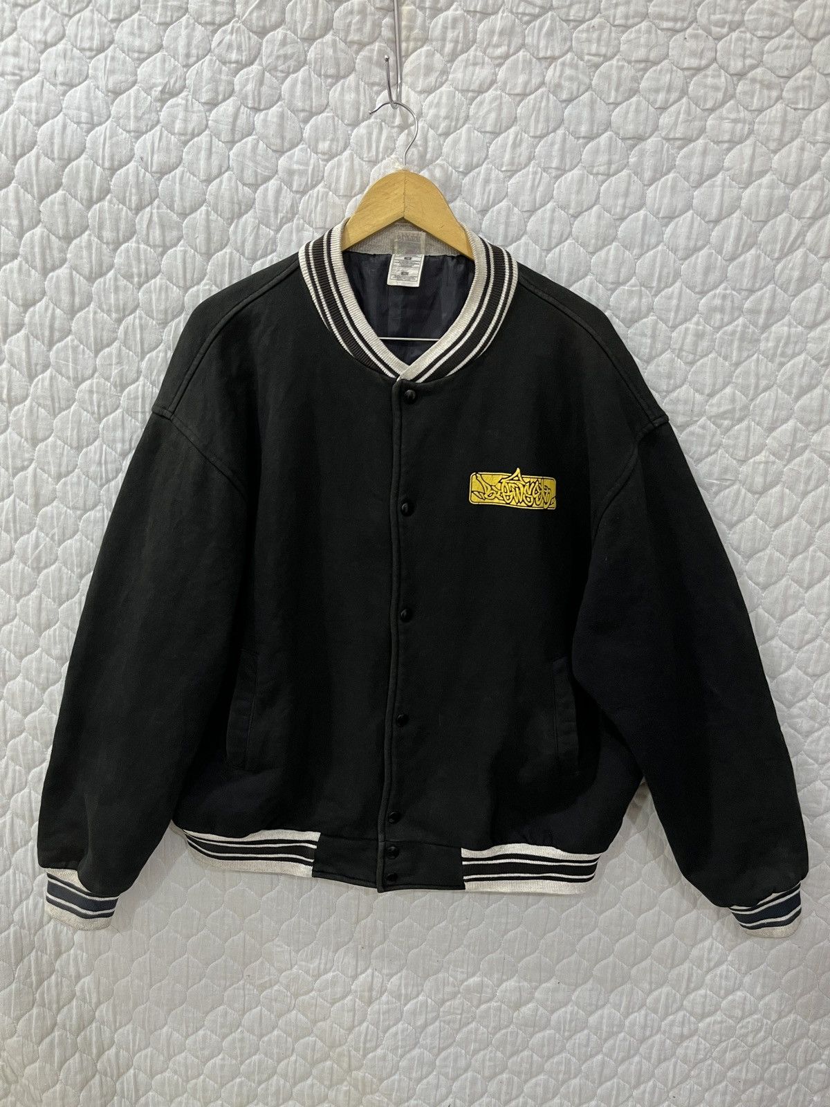 Vintage (Wwww)🔥🔥HYPE RAPPER HIP HOP GRAFFITI VARSITY JACKET Size US L / EU 52-54 / 3 - 4 Thumbnail
