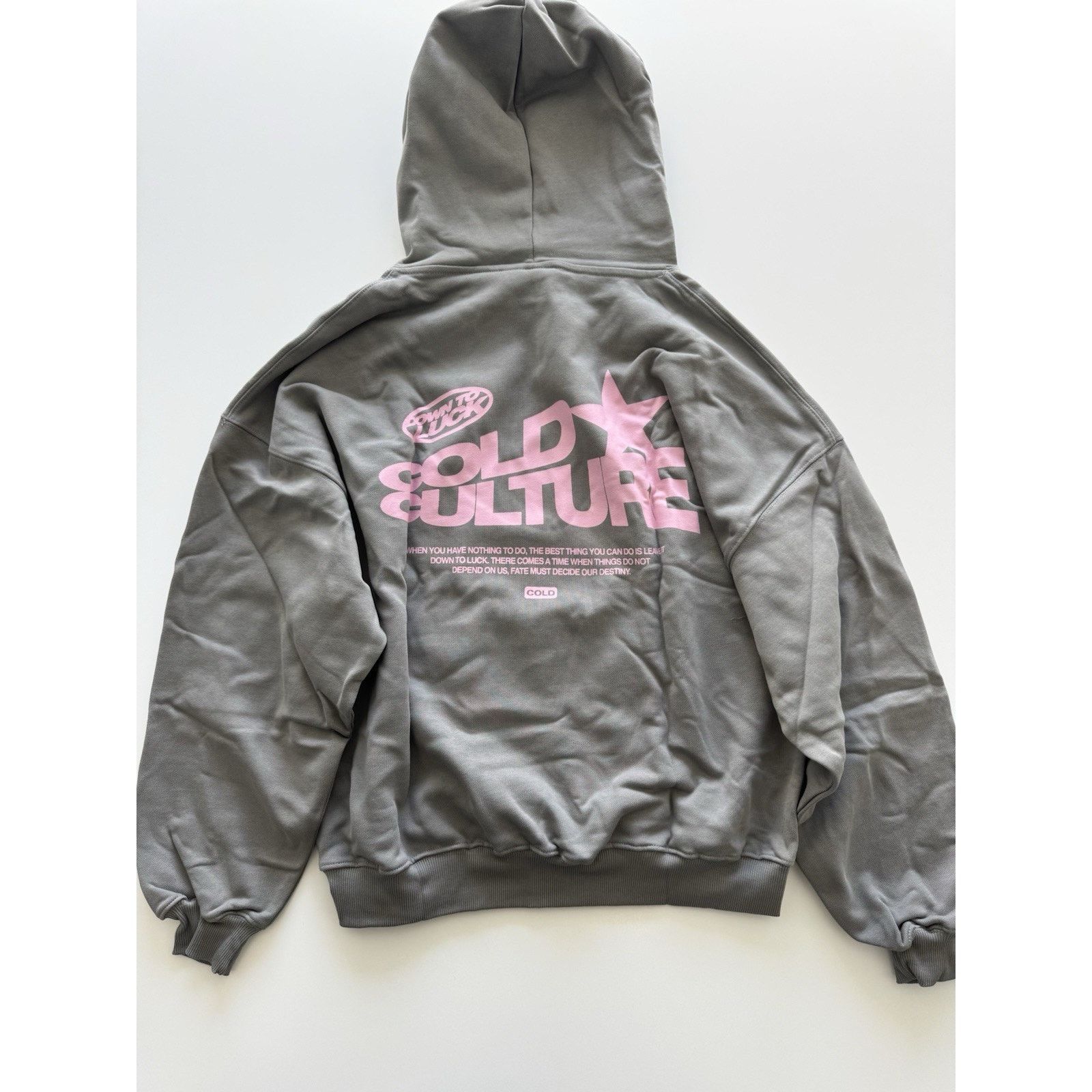 Other Cold Culture Down To Luck Hoodie Smoke Grey Medium NWT Size US M / EU 48-50 / 2 - 1 Thumbnail