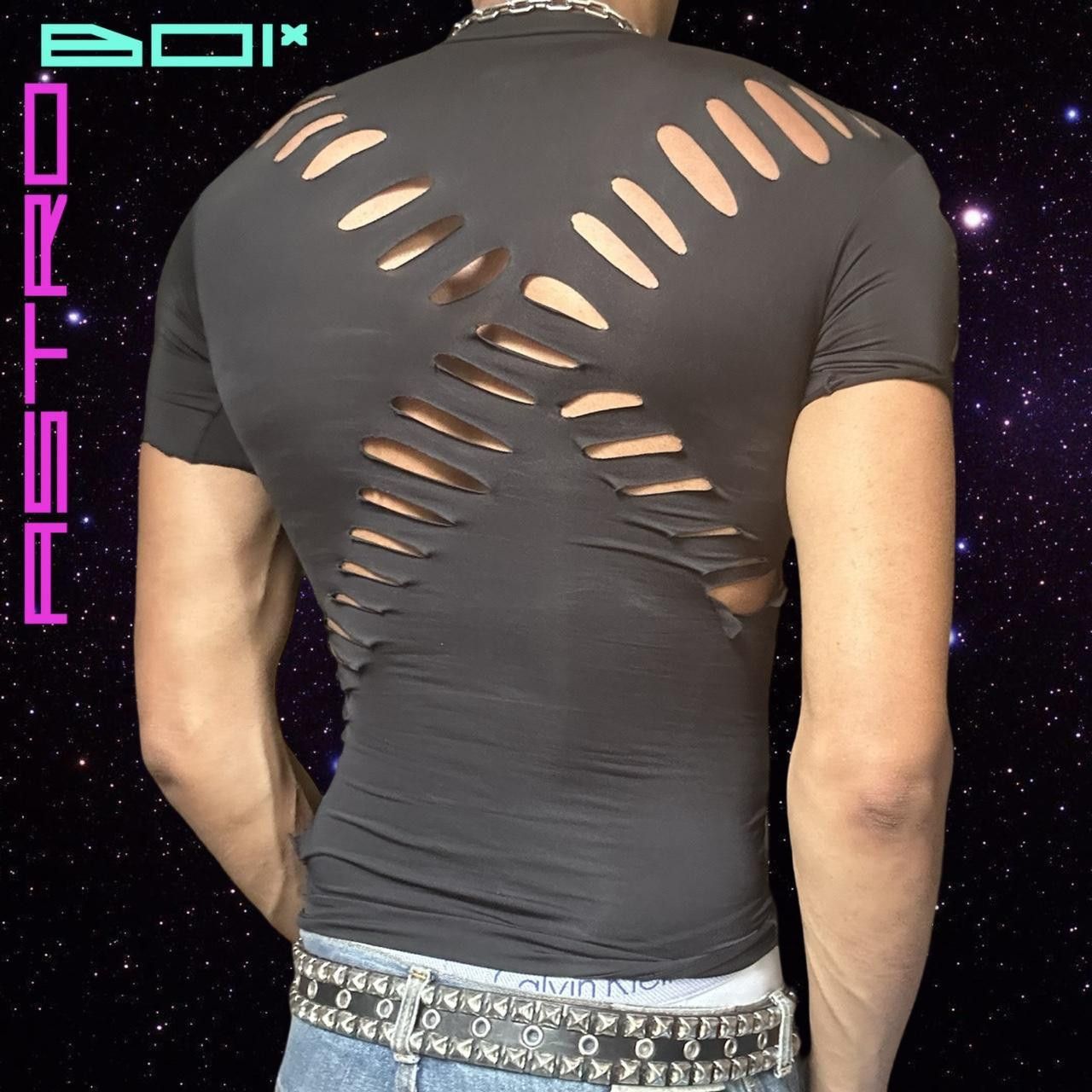 Reebok ASTROBOI* REEBOK Black Braided Rave Compression Top - Small Size S / US 4 / IT 40 - 6 Thumbnail