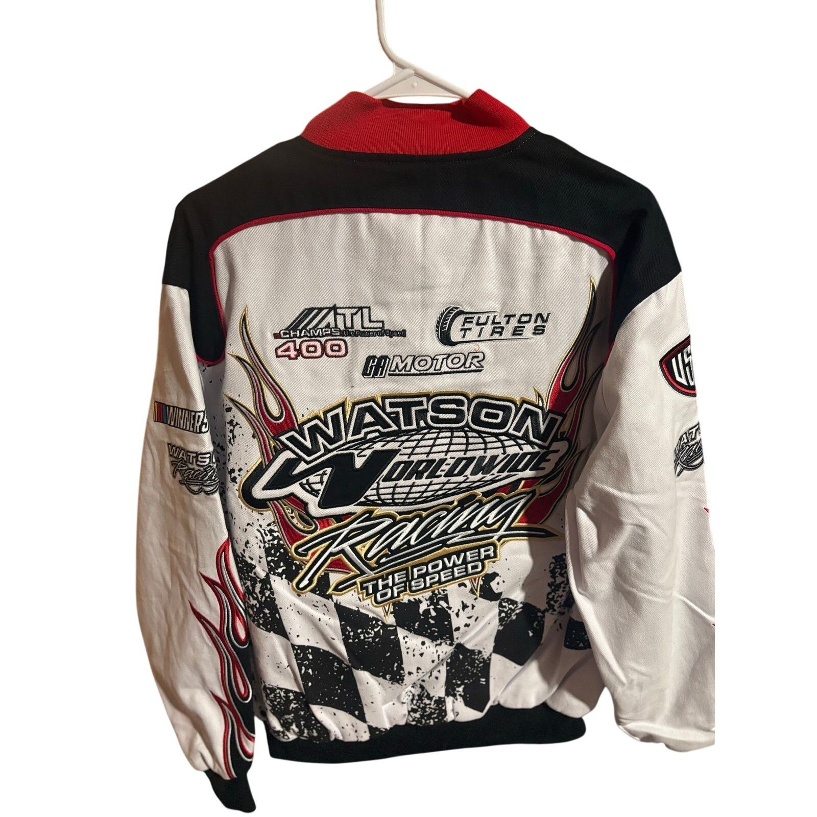 Other NWT SZ M - Watson Racing Moto Jacket, Wht/Blk/Red Size US M / EU 48-50 / 2 - 2 Thumbnail