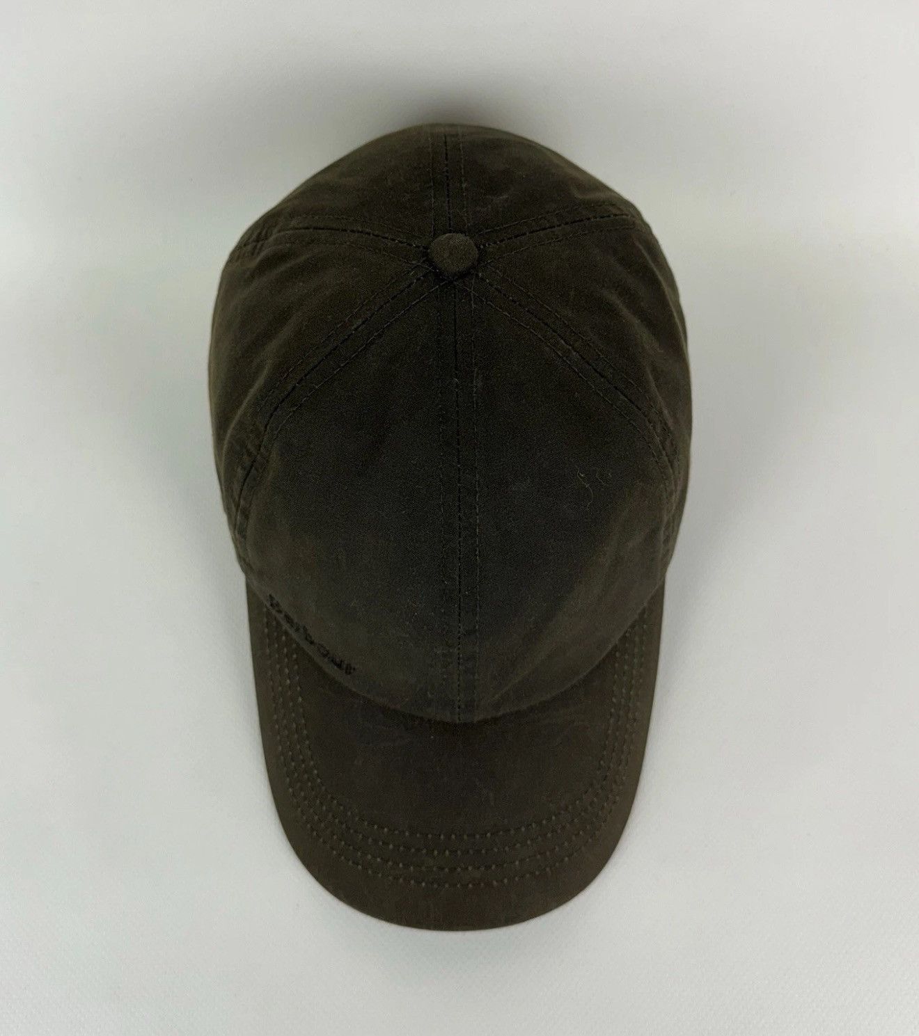 Barbour Barbour Waxed Cotton Baseball Cap Hat One Size Green Top Size ONE SIZE - 6 Thumbnail