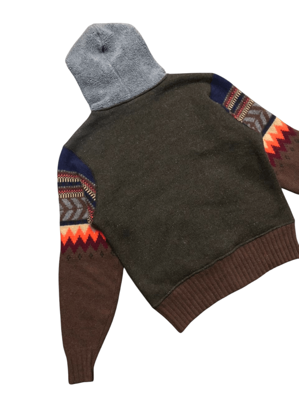 Napapijri Napapijri Knit Hooded Zipper Jacket Sherpa Native Sleeve Size US M / EU 48-50 / 2 - 8 Thumbnail