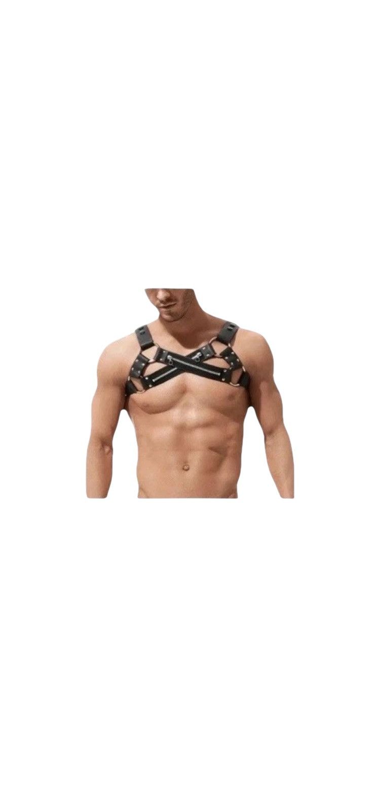 Other Classic Bulldog harness Customized Nappa Leather “Black” Size 28 - 1 Thumbnail