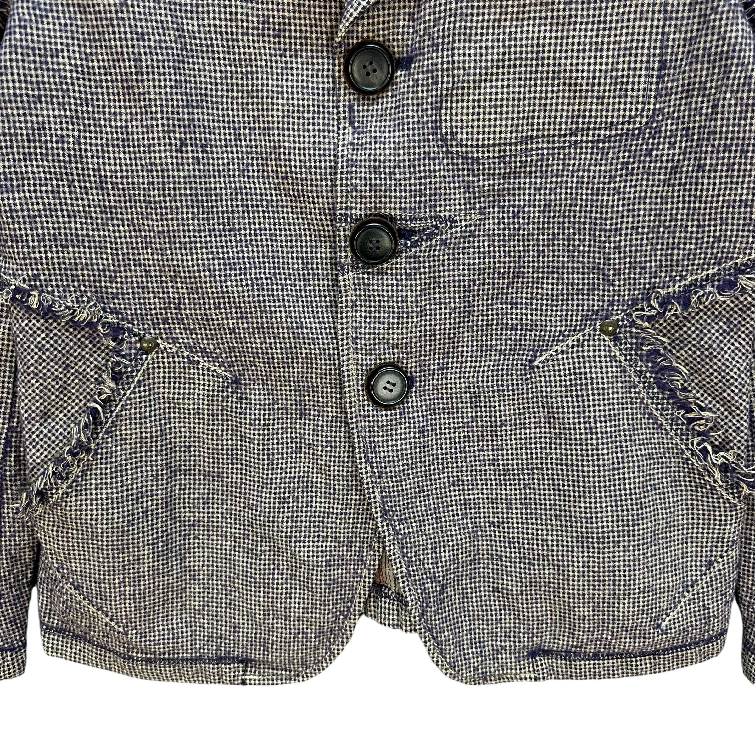 Marithe + Francois Girbaud MFG Deconstructed Designs Wool Crop Blazers #A53-1239 Size US S / EU 44-46 / 1 - 3 Thumbnail