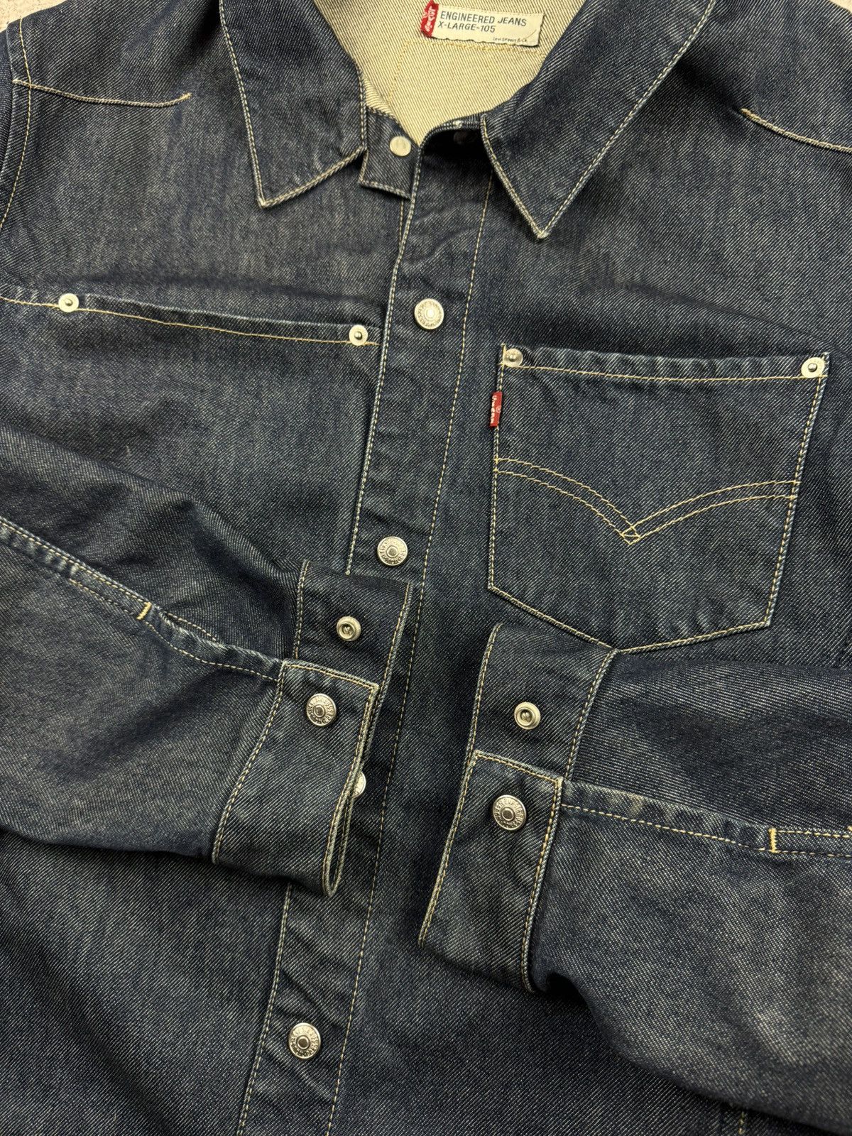 Levi's VINTAGE LEVIS BAGGY DENIM CRAZY Y2K JAPANEESE JACKET ARCHIVE Size US XL / EU 56 / 4 - 6 Thumbnail