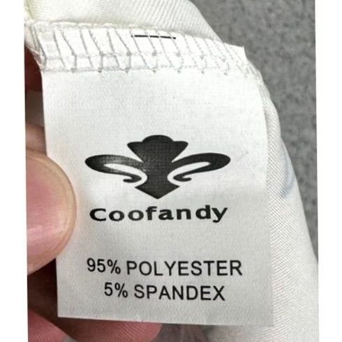 Vintage Coofandy Polo Shirt Mens Medium White Rose Pattern Casual Stretch Rugby NEW Size US M / EU 48-50 / 2 - 6 Thumbnail