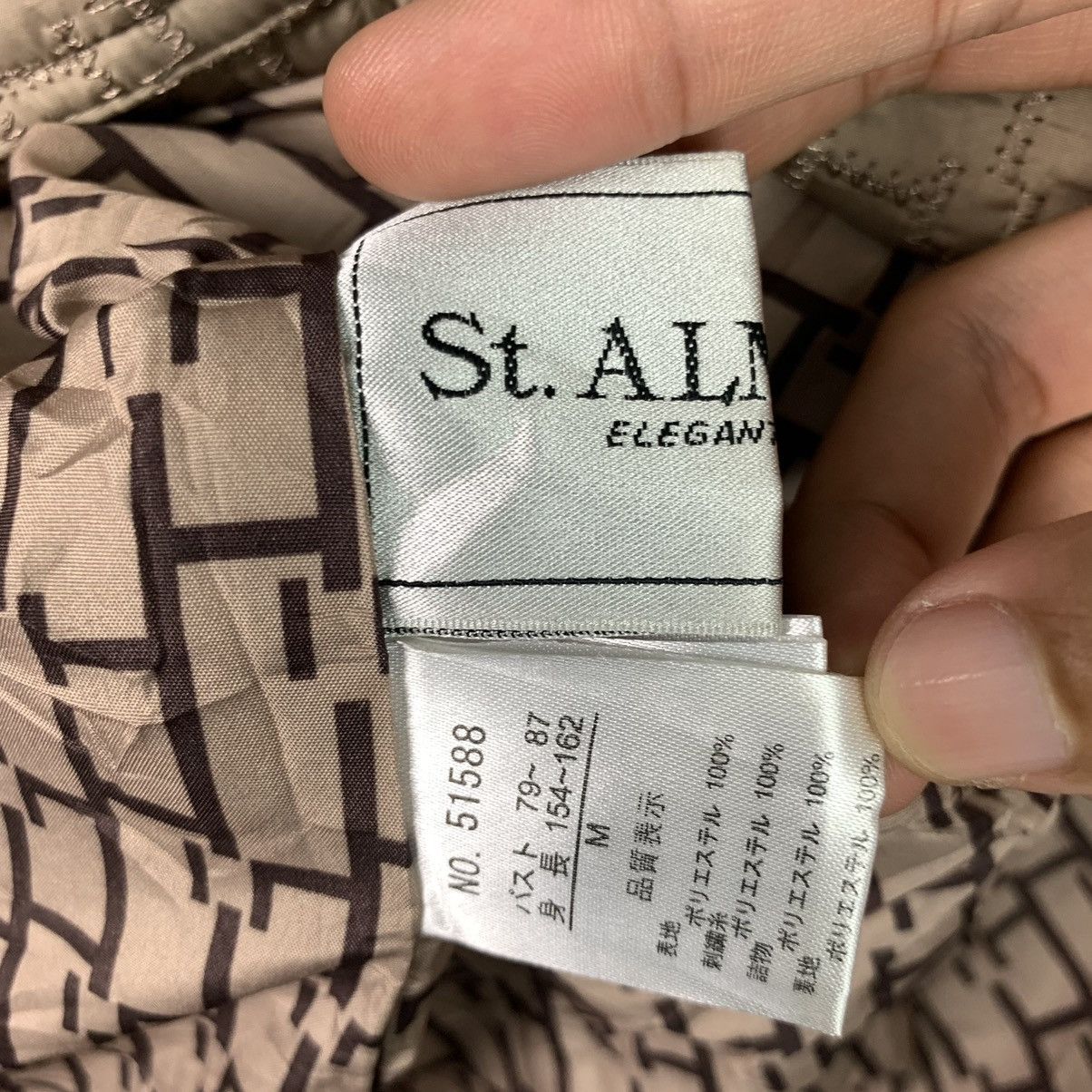 Japanese Brand × Vintage Vintage St.Almeda Japan Made Quilted Jacket Size US M / EU 48-50 / 2 - 8 Thumbnail