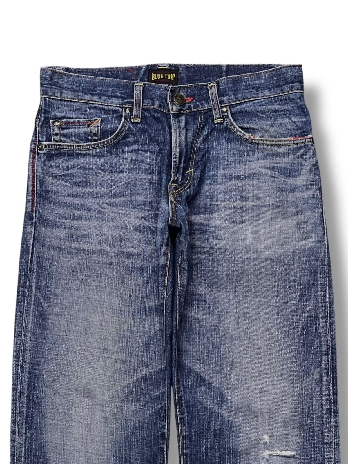 Edwin Vintage Edwin Blue Trip Japan - Faded Wash, Distressed Denim Size US 32 / EU 48 - 4 Thumbnail