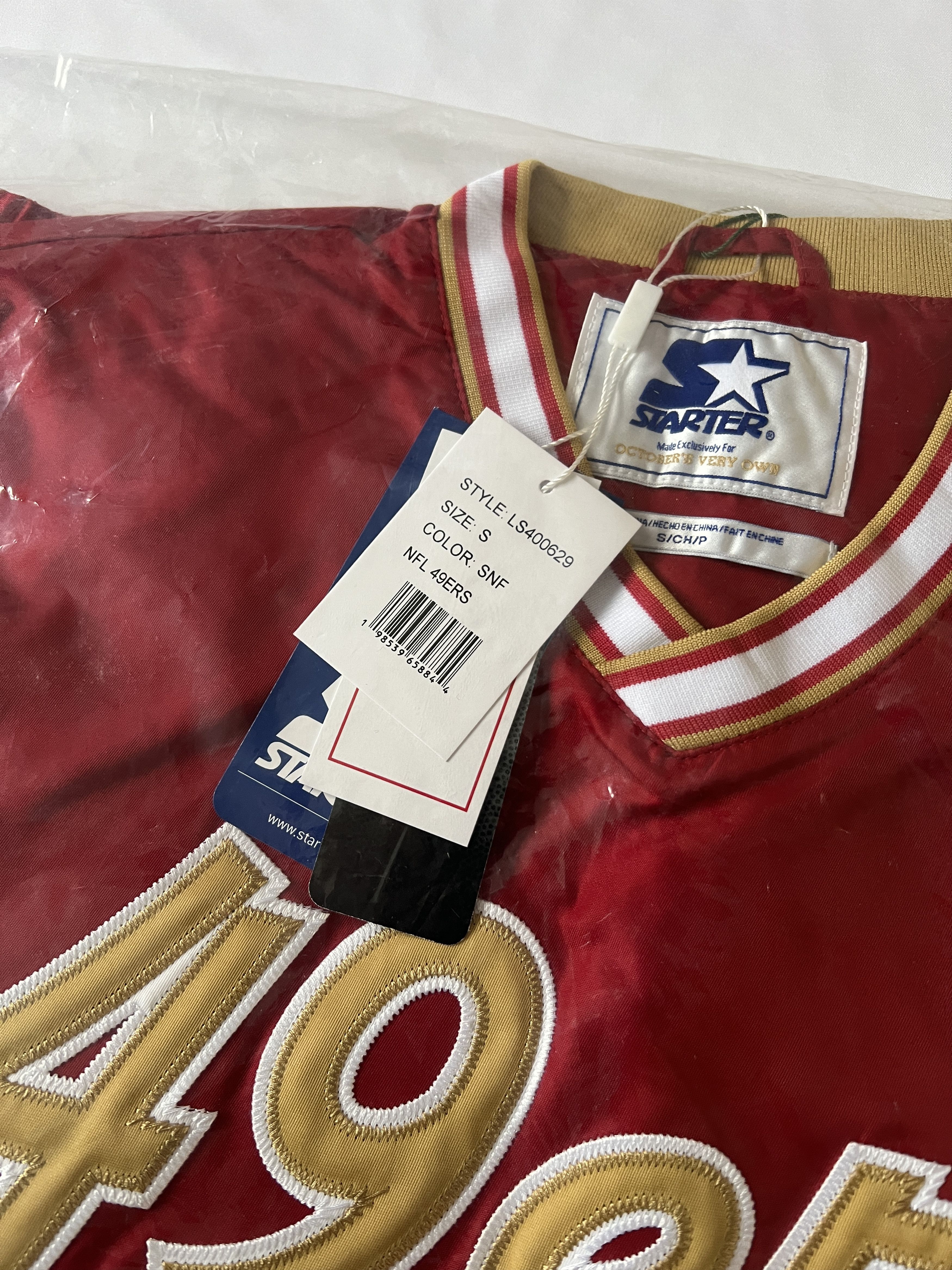 Drake OVO x NFL SAN FRANCISCO 49ER STARTER TRAINER PULLOVER JACKET Size US S / EU 44-46 / 1 - 12 Thumbnail