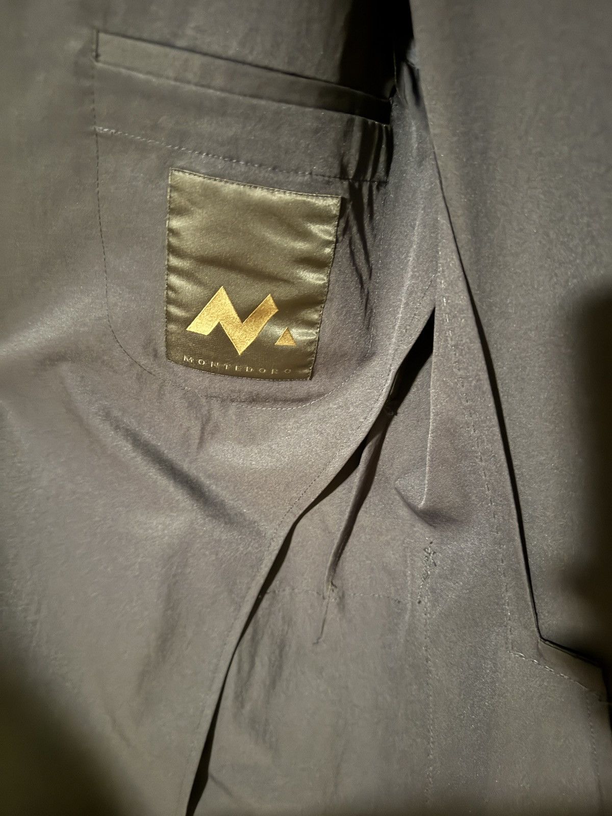Slowear Montedoro (Slowear) Technical Travel Blazer - Navy - Slim 50 Size 38R - 3 Thumbnail