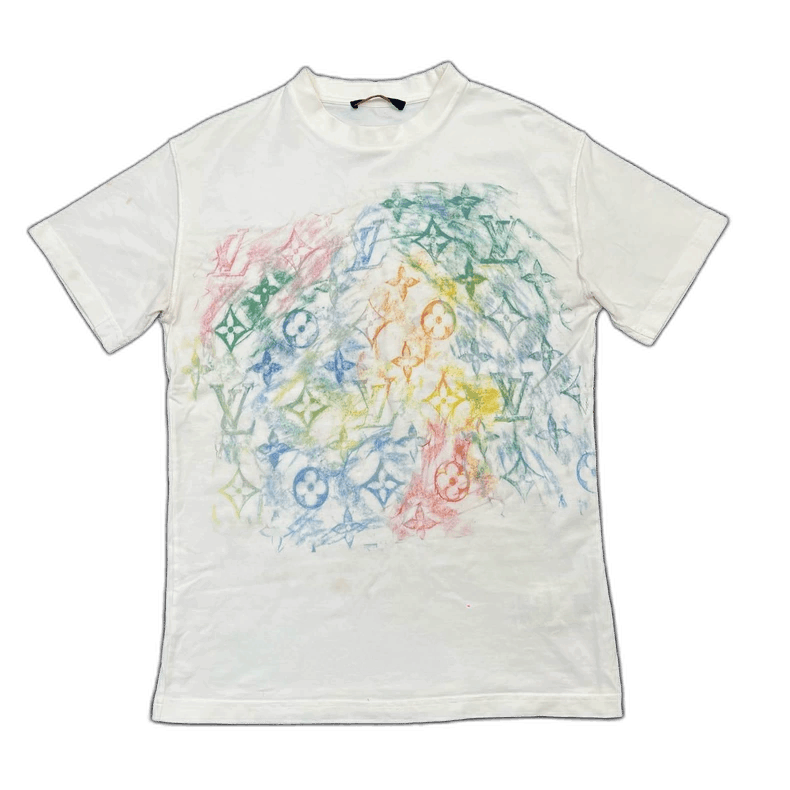 Louis Vuitton Louis Vuitton Short Sleeve Graffiti Logo Tee -2505 Size XS / US 0-2 / IT 36-38 - 1 Thumbnail