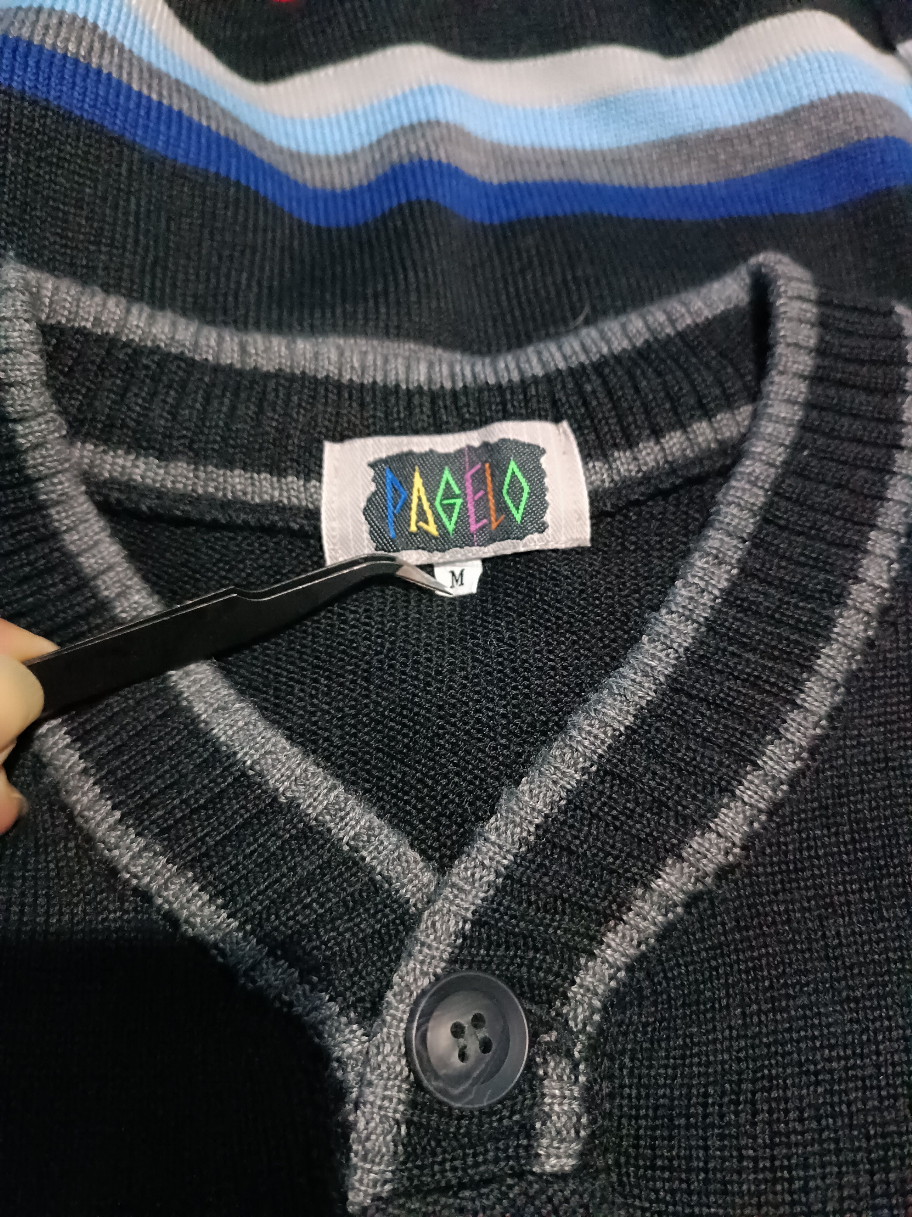 Japanese Brand Sweater Knitwear Multi Stripe Men's Wear Size US M / EU 48-50 / 2 - 4 Thumbnail