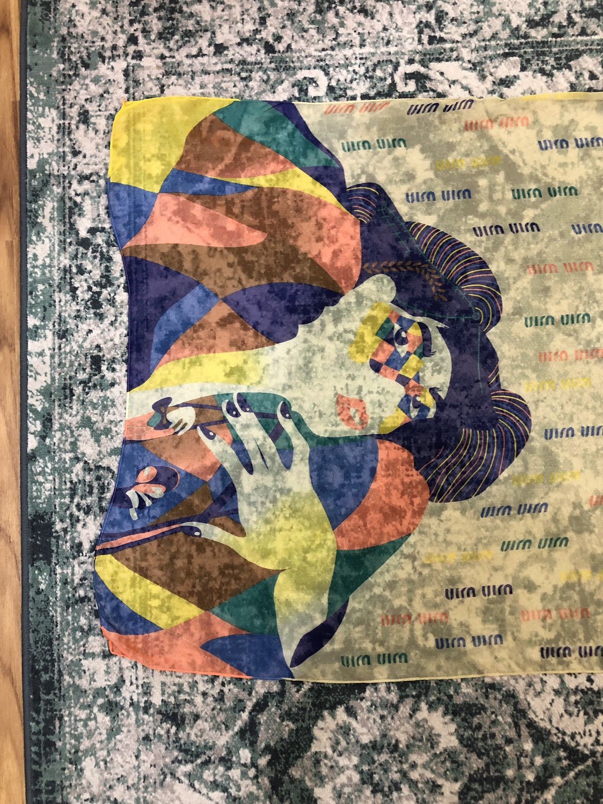 Miu Miu AW99 Miu Miu Harlequin Limited Edition Silk Scarves Shawl Size ONE SIZE - 3 Thumbnail
