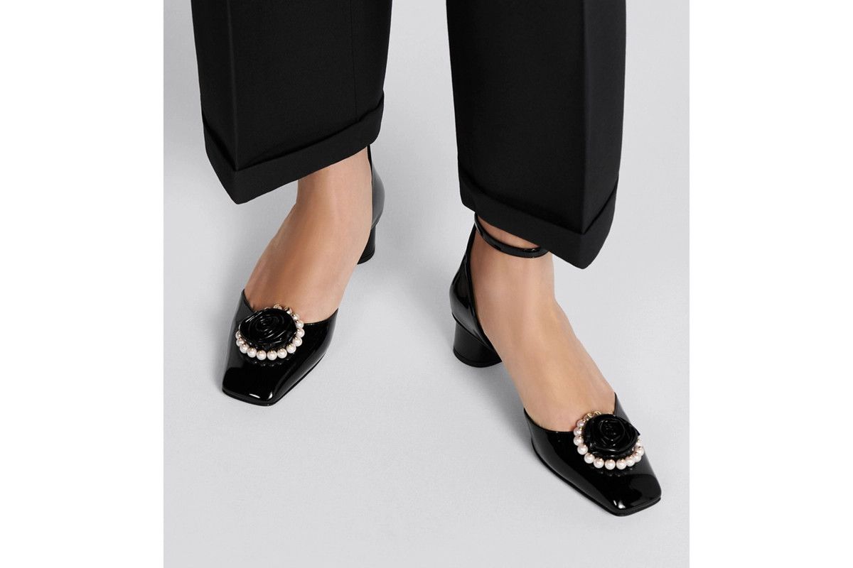 Dior o1bcso1str0225 Rose Pump in Black Size US 9 / IT 39 - 6 Thumbnail