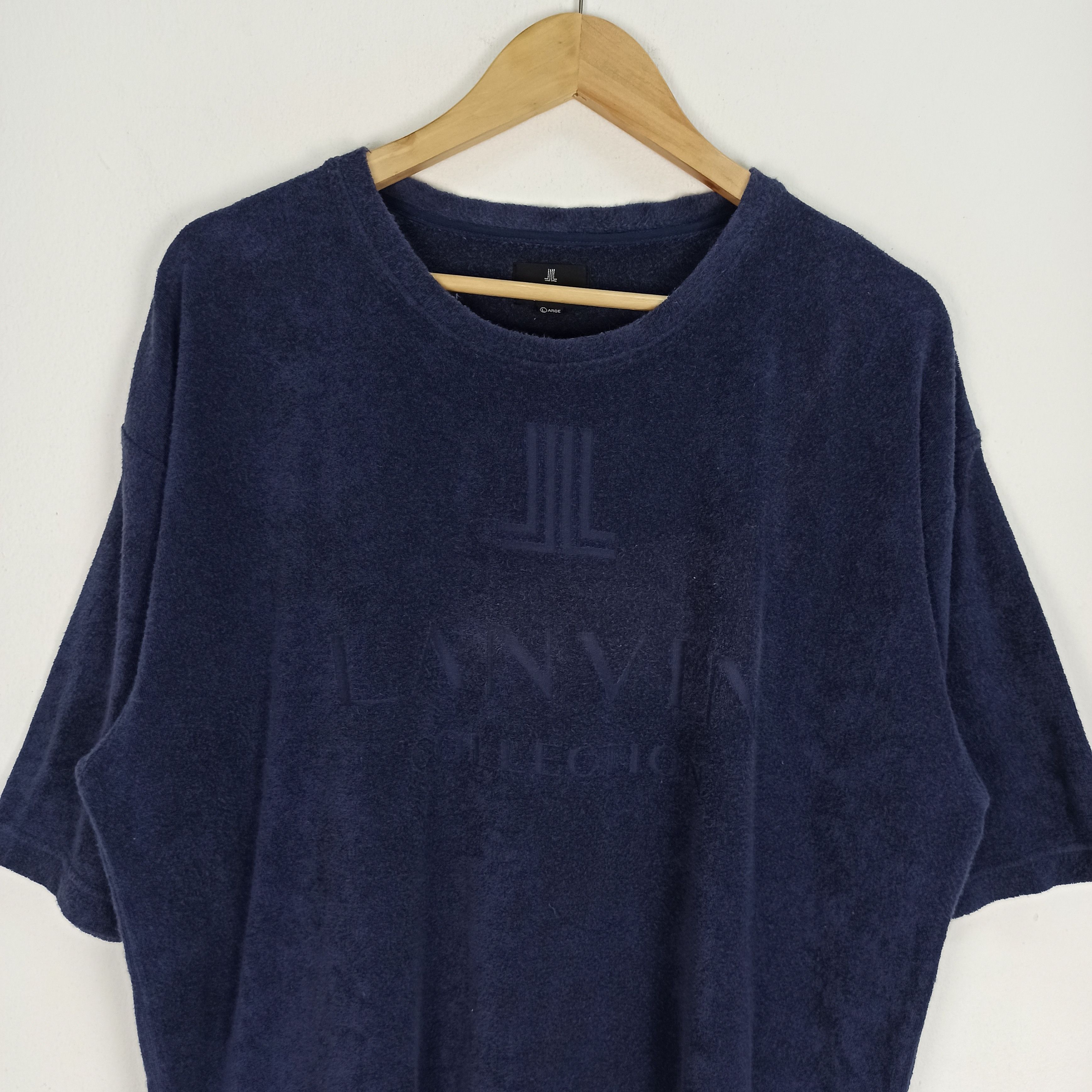 Lanvin Rare Lanvin Big Logo Polyster Tshirt Size US L / EU 52-54 / 3 - 2 Thumbnail