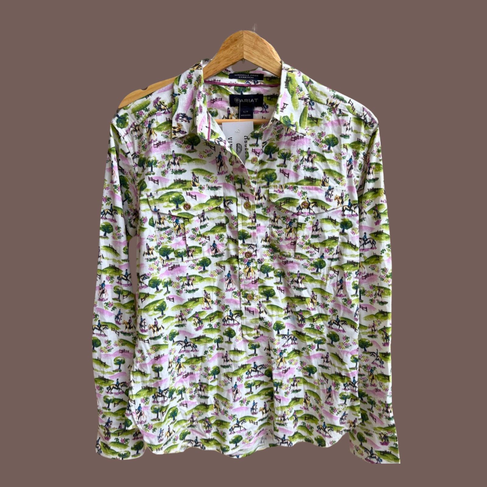 Ariat VTG Button Down | Ariat Rider Landscape Shirt | Western Size US S / EU 44-46 / 1 - 1 Thumbnail