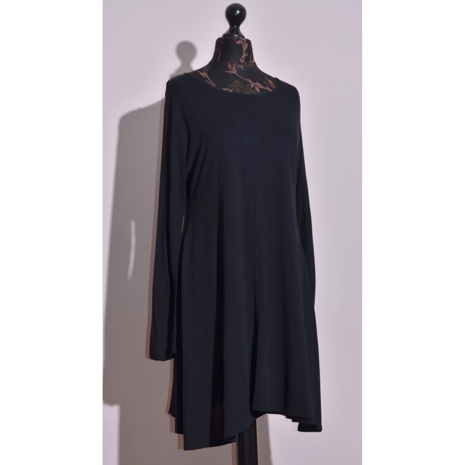 Vintage TOAST Black Asymmetric Tunic Dress Long Sleeve Flowy Minimalist Women UK14 Dress Mens? Size XL / US 12-14 / IT 48-50 - 2 Thumbnail