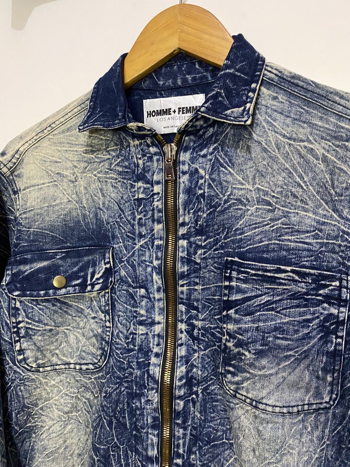Homme + Femme La × If Six Was Nine × Japanese Brand Homme + Femme Zipper Jean Jacket If Six Was Nine Style Size US M / EU 48-50 / 2 - 4 Thumbnail
