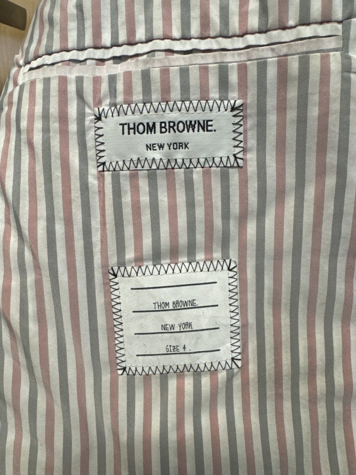 Thom Browne Thom Browne 4 STRIPE PADDED JACKET Size US L / EU 52-54 / 3 - 10 Thumbnail