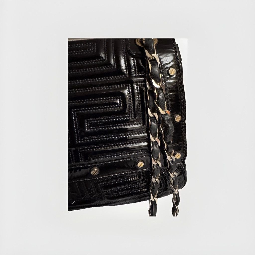 Versace Gianni Versace Couture Quilted Patent Leather Shoulder Bag Size ONE SIZE - 10 Thumbnail